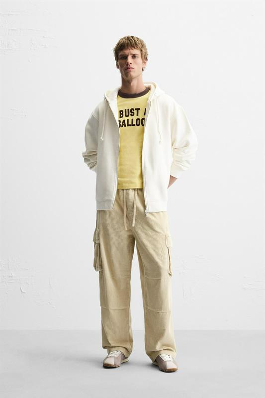 CORDUROY CARGO TROUSERS