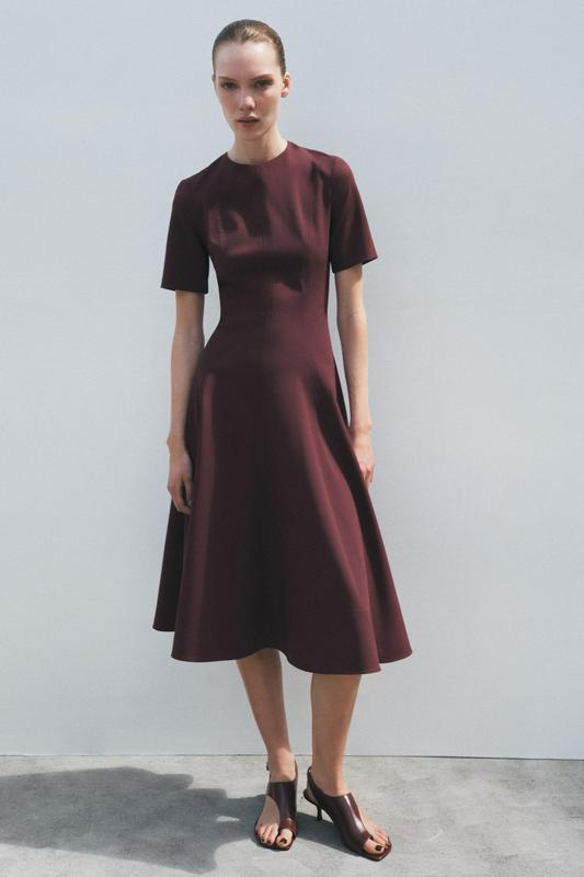 ZW COLLECTION GODET MIDI DRESS