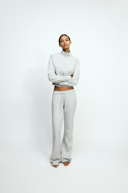 FLARE PLUSH TROUSERS