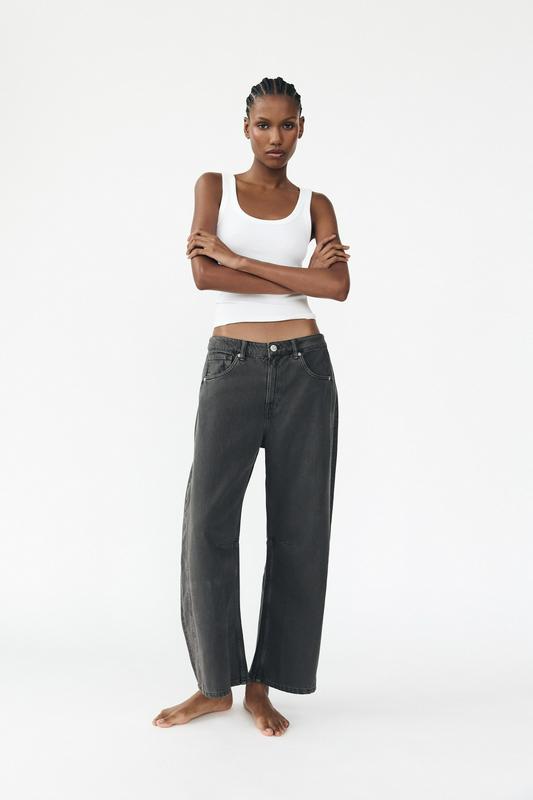 RELAXED BALLOON MID-WAIST TRF JEANS