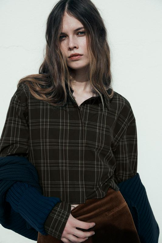 CROPPED CHECK SHIRT