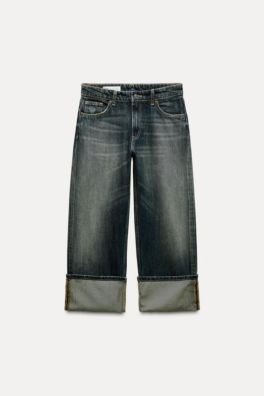 TRF STRAIGHT-LEG MID-RISE JEANS