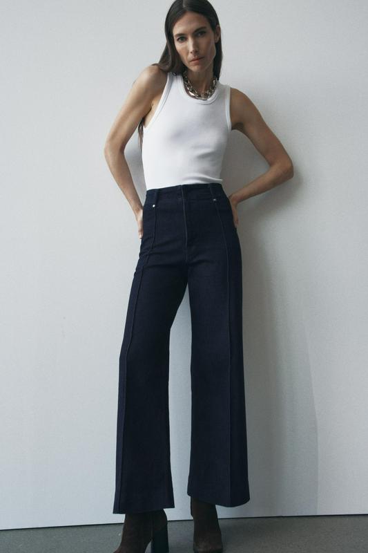 ZW COLLECTION HIGH-WAIST WIDE-LEG JEANS