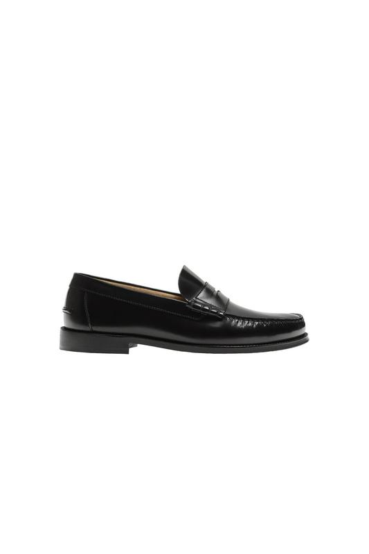 LEATHER PENNY STRAP LOAFERS