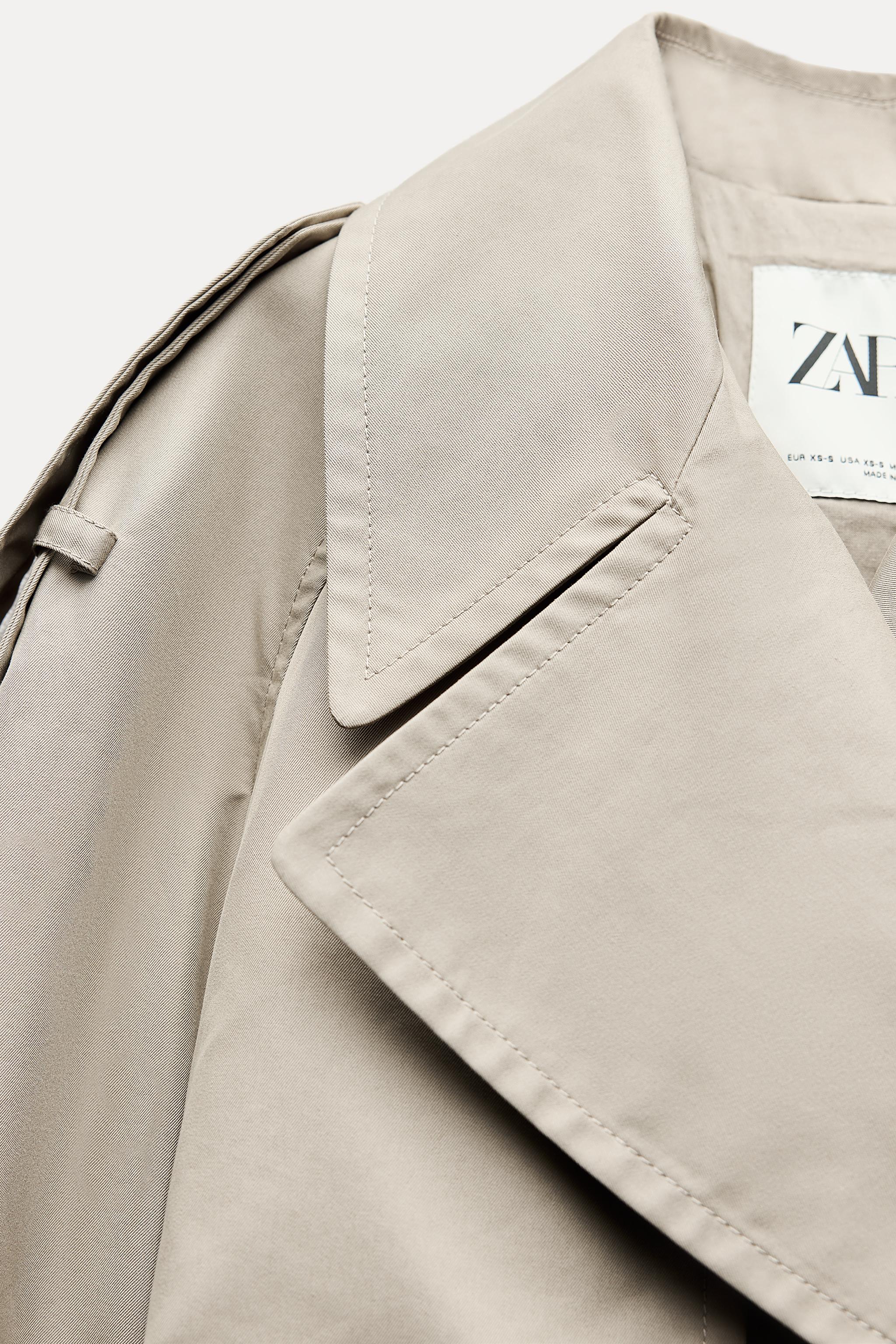 ZW COLLECTION SHORT TRENCH COAT