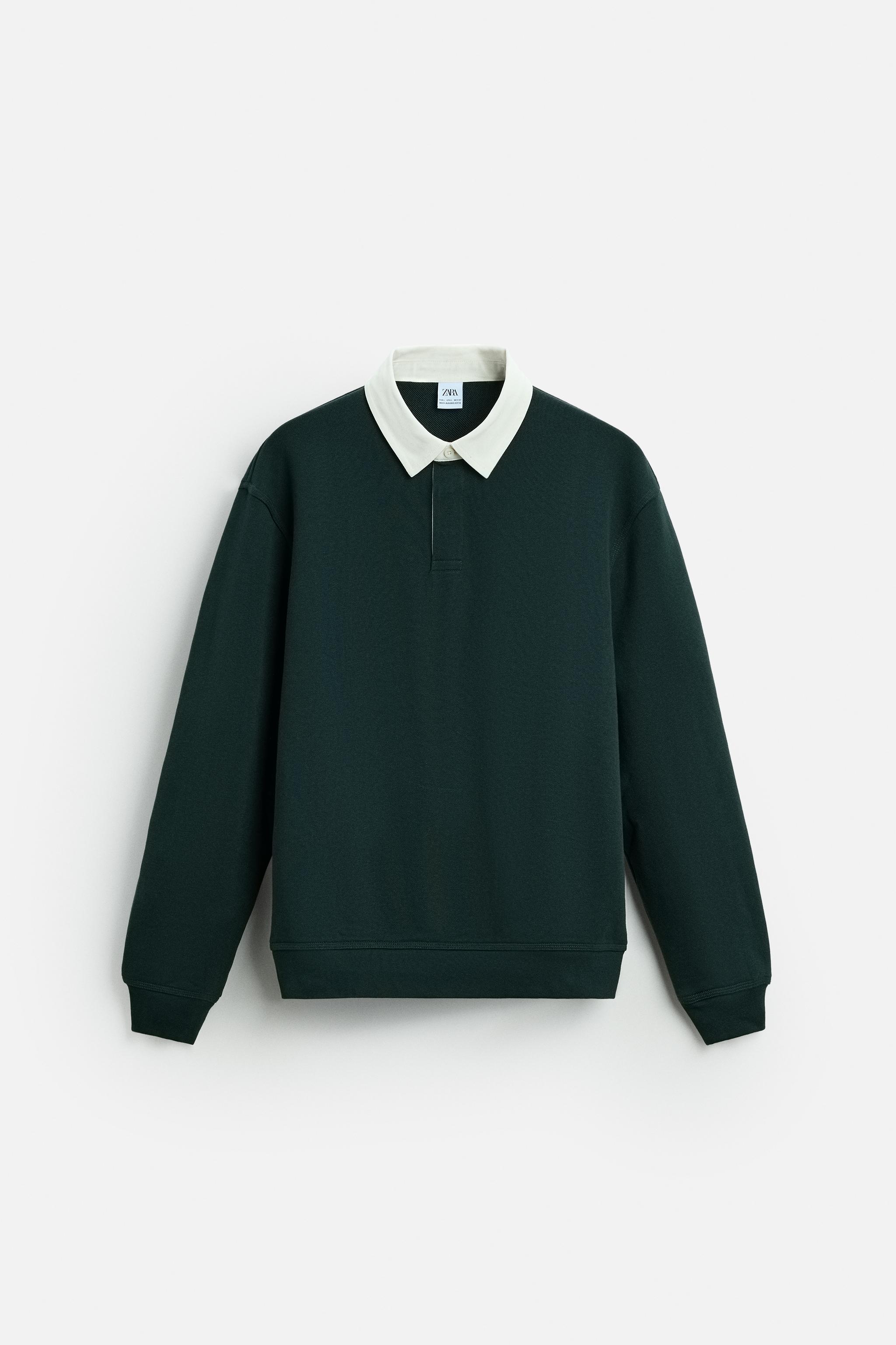 CONTRAST COLLAR POLO SHIRT