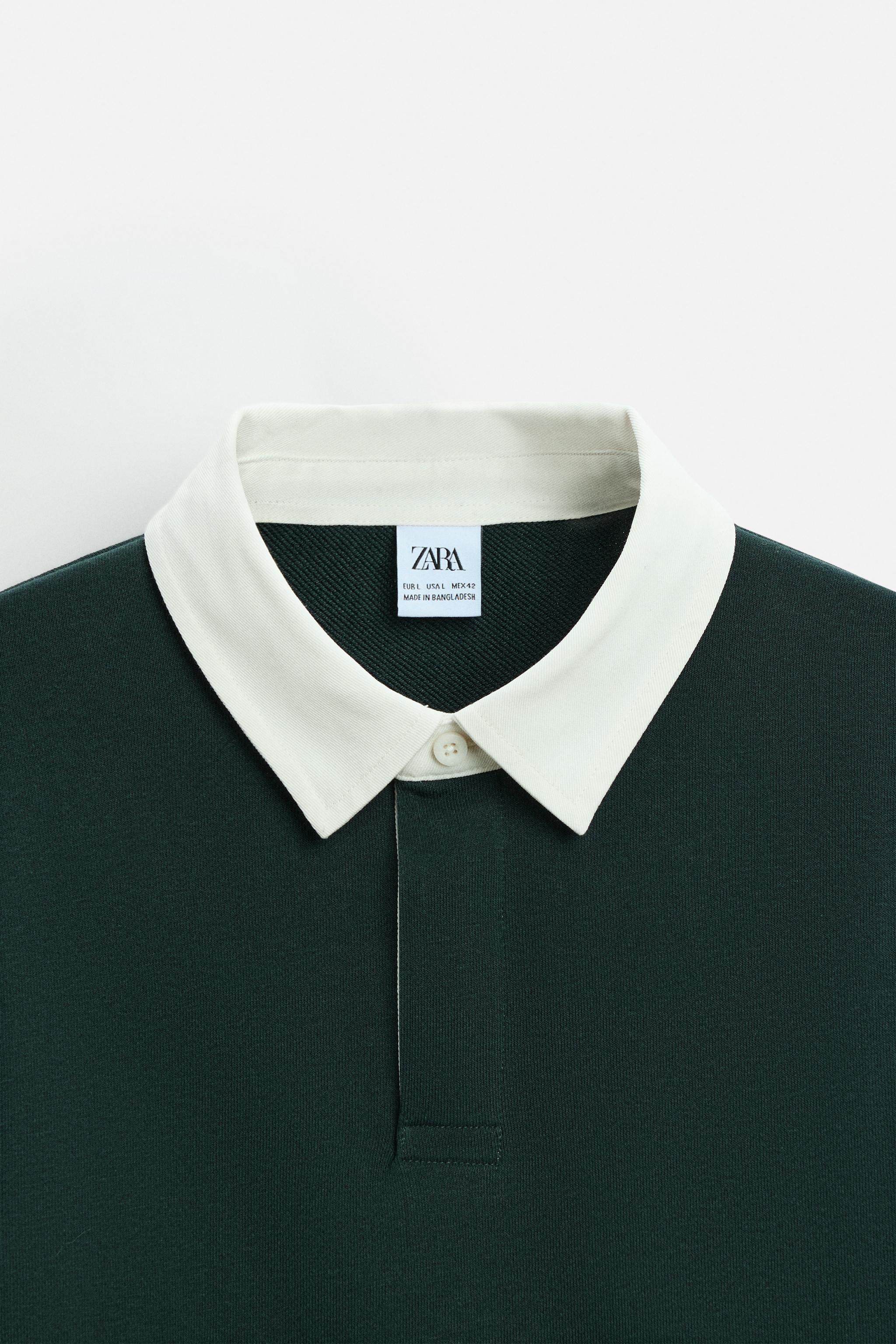 CONTRAST COLLAR POLO SHIRT