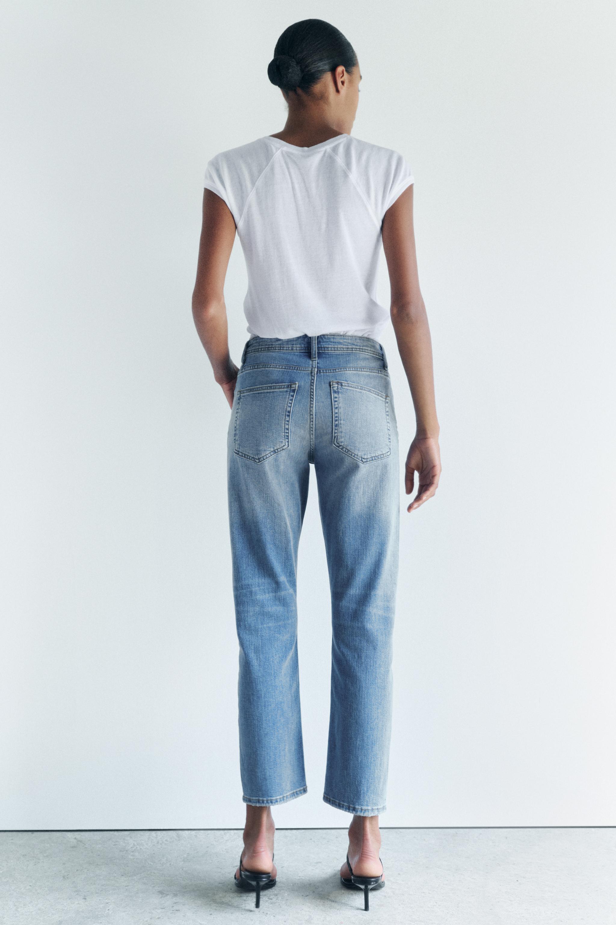 ZW COLLECTION RELAXED SLIM FIT MID-RISE JEANS