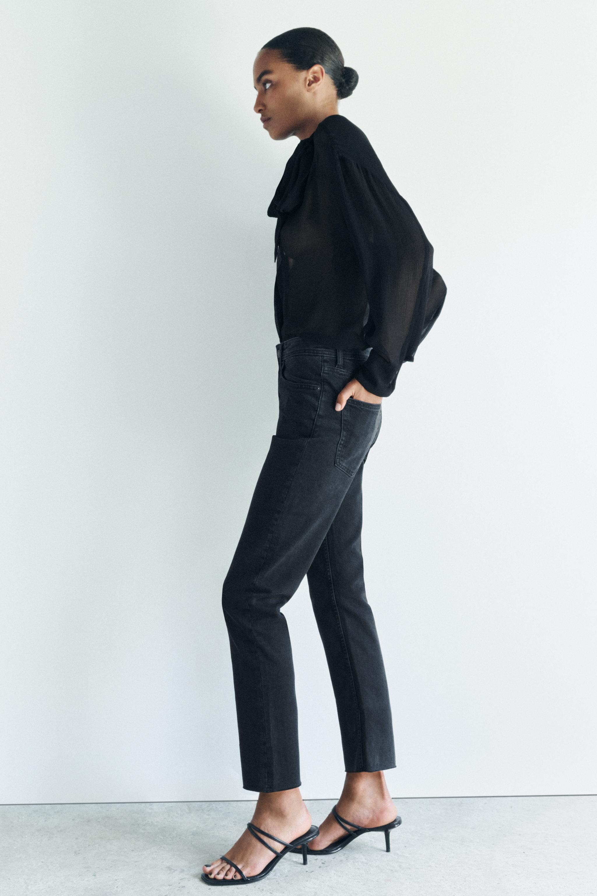 ZW COLLECTION RELAXED SLIM FIT MID-RISE JEANS