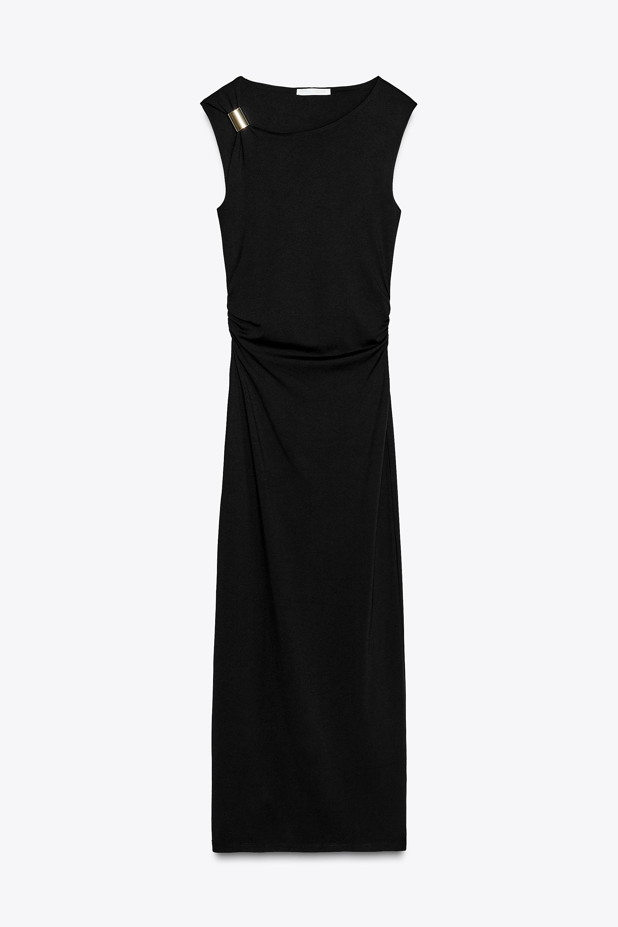 DRESS WITH METAL APPLIQUÉ