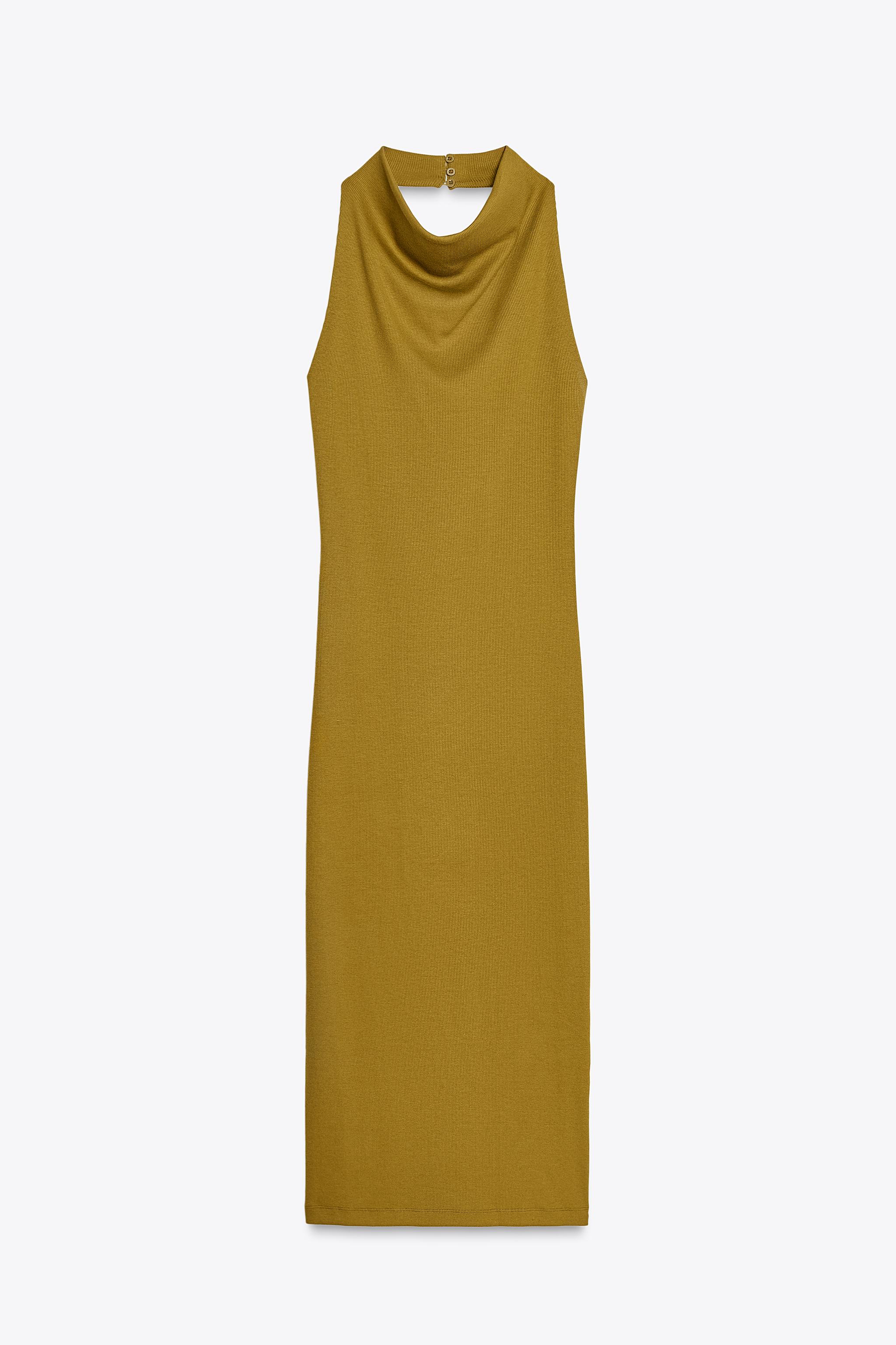 HALTER MIDI DRESS