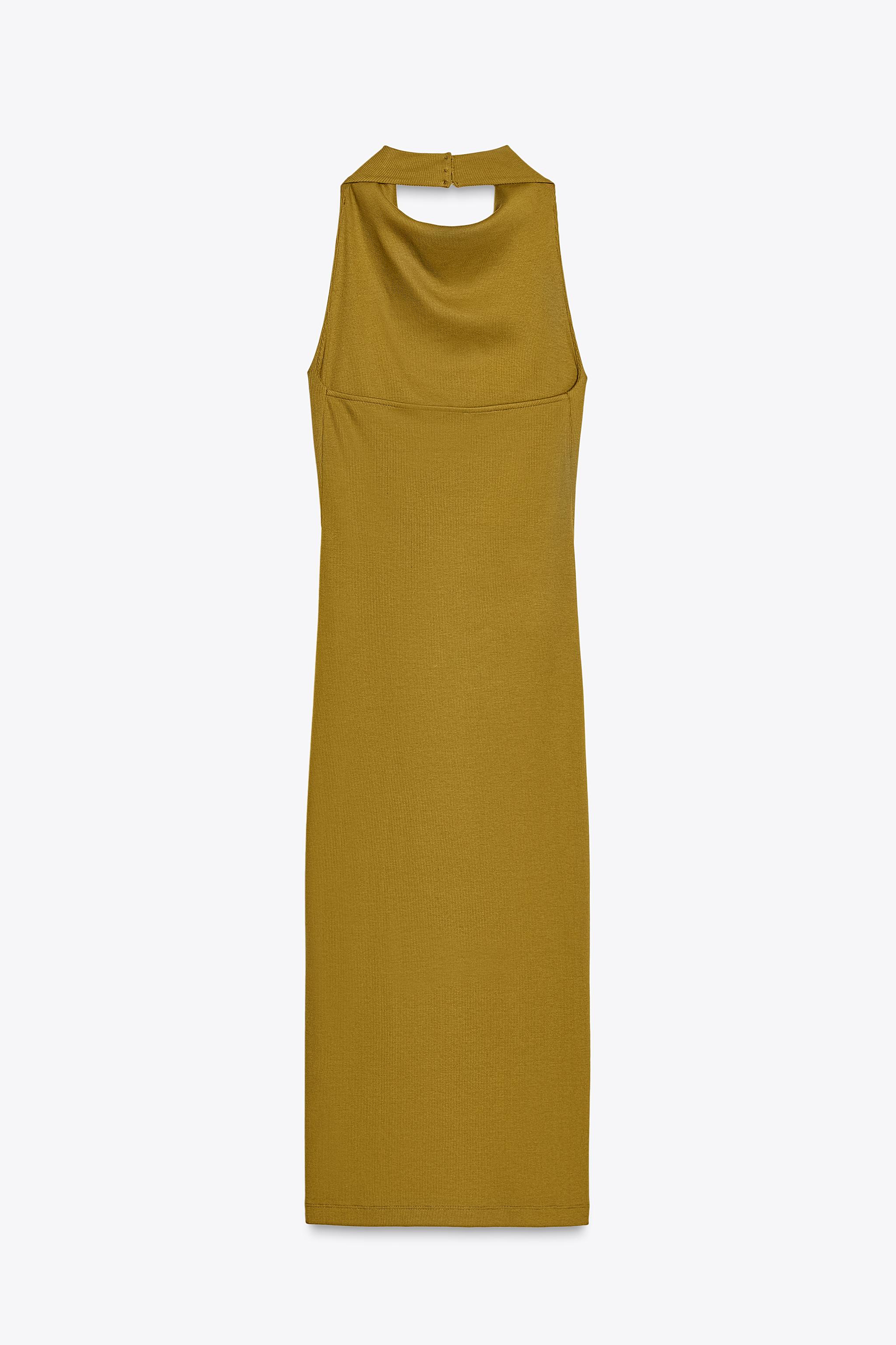 HALTER MIDI DRESS