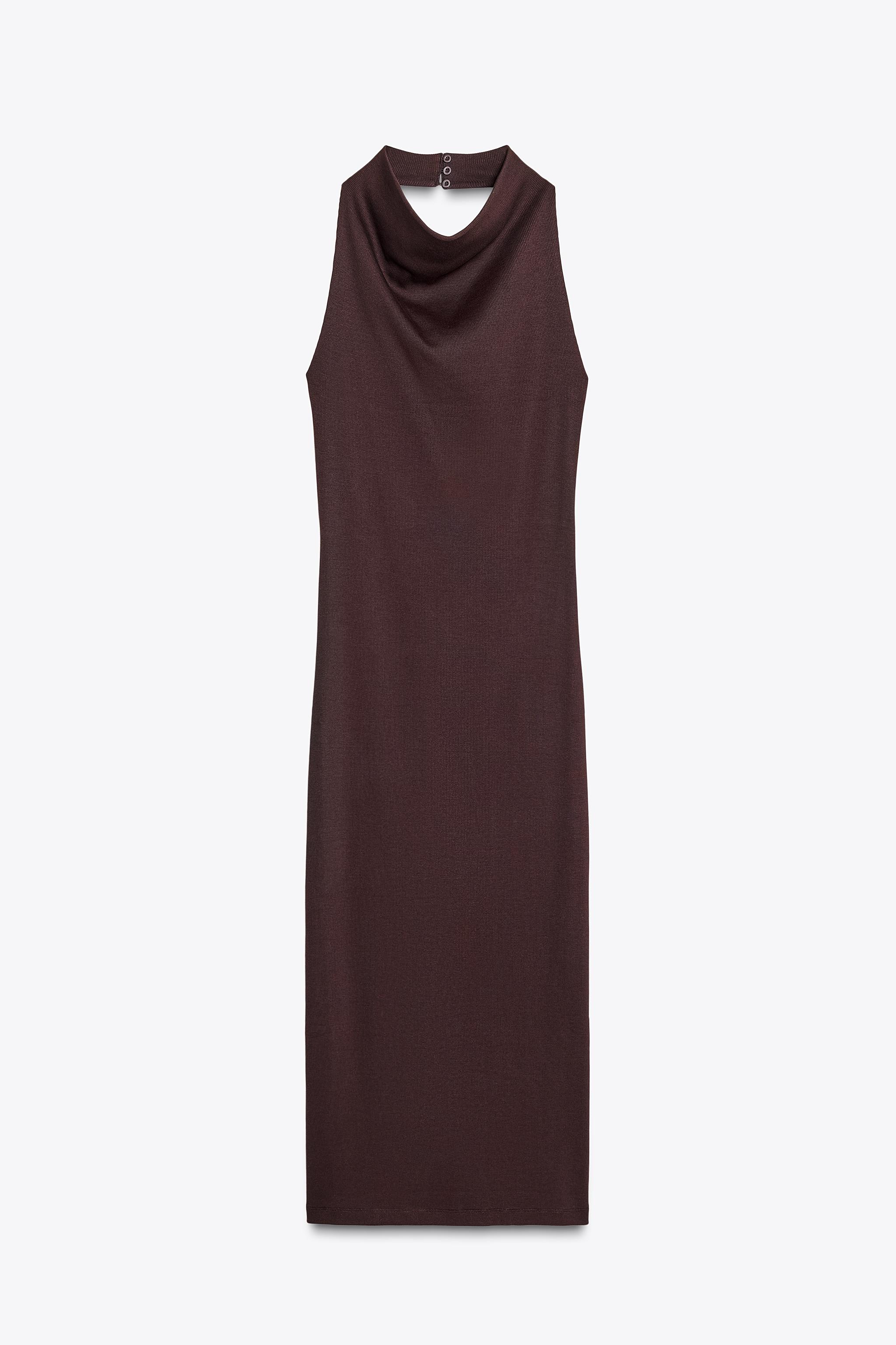 HALTER MIDI DRESS