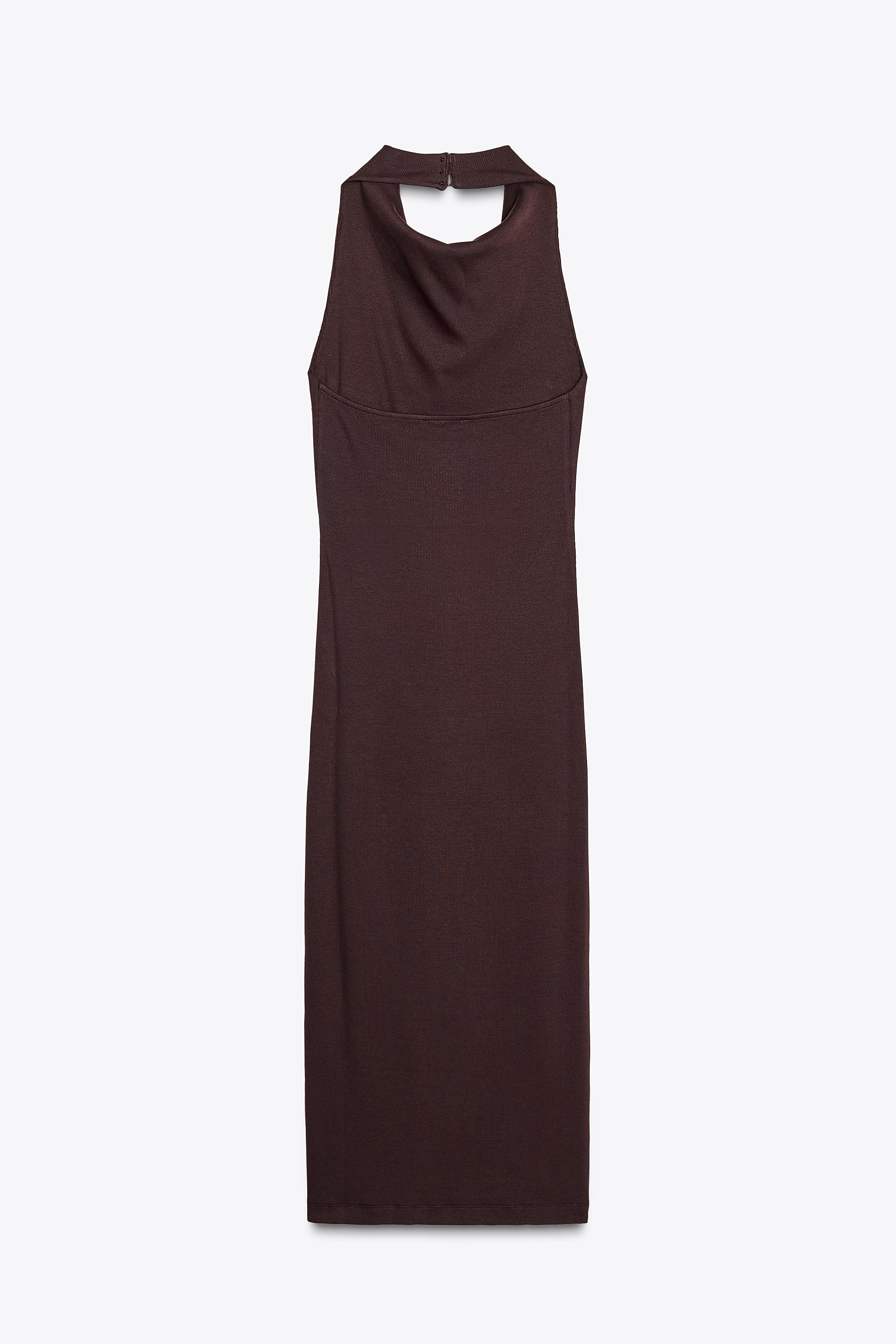 HALTER MIDI DRESS