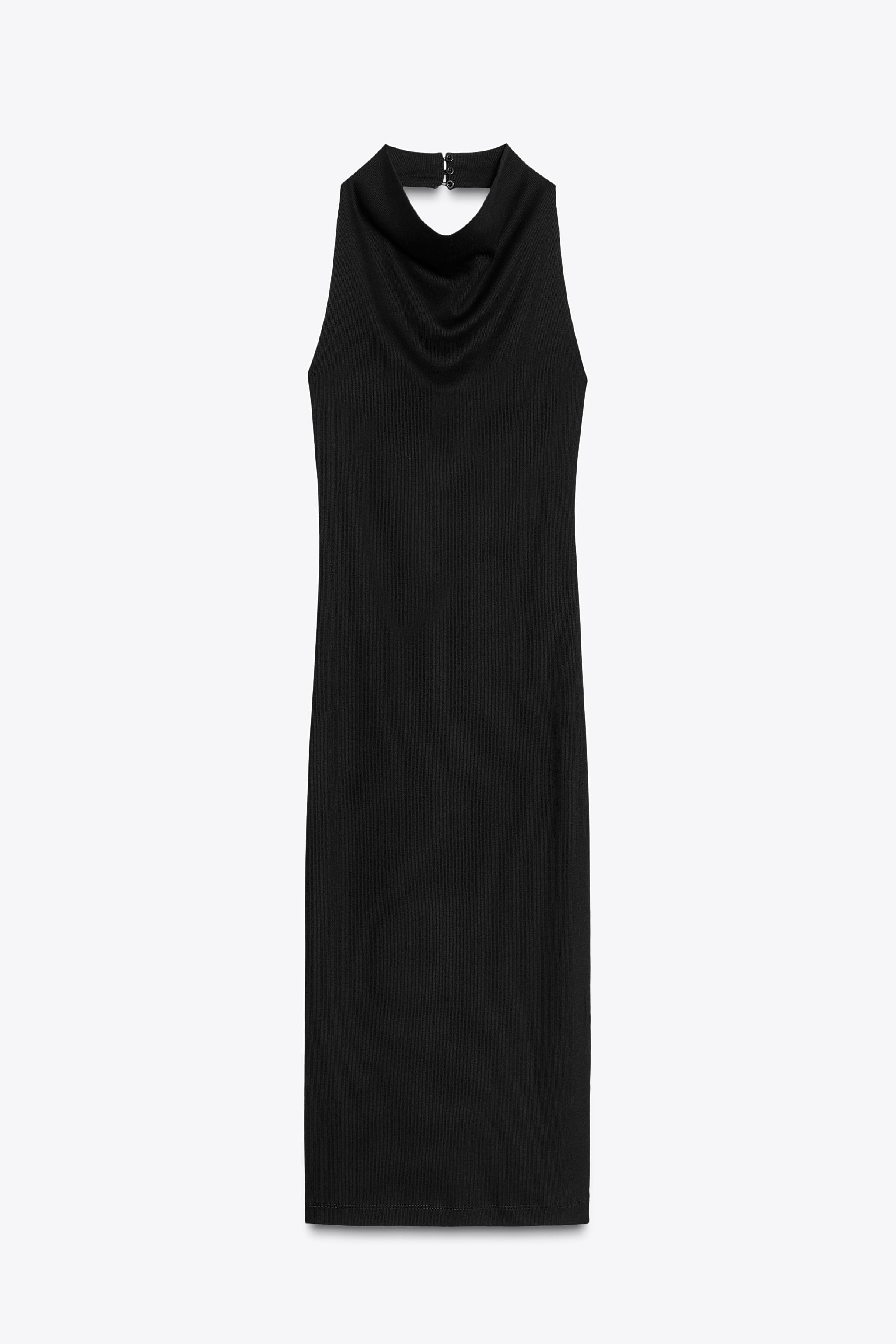HALTER MIDI DRESS