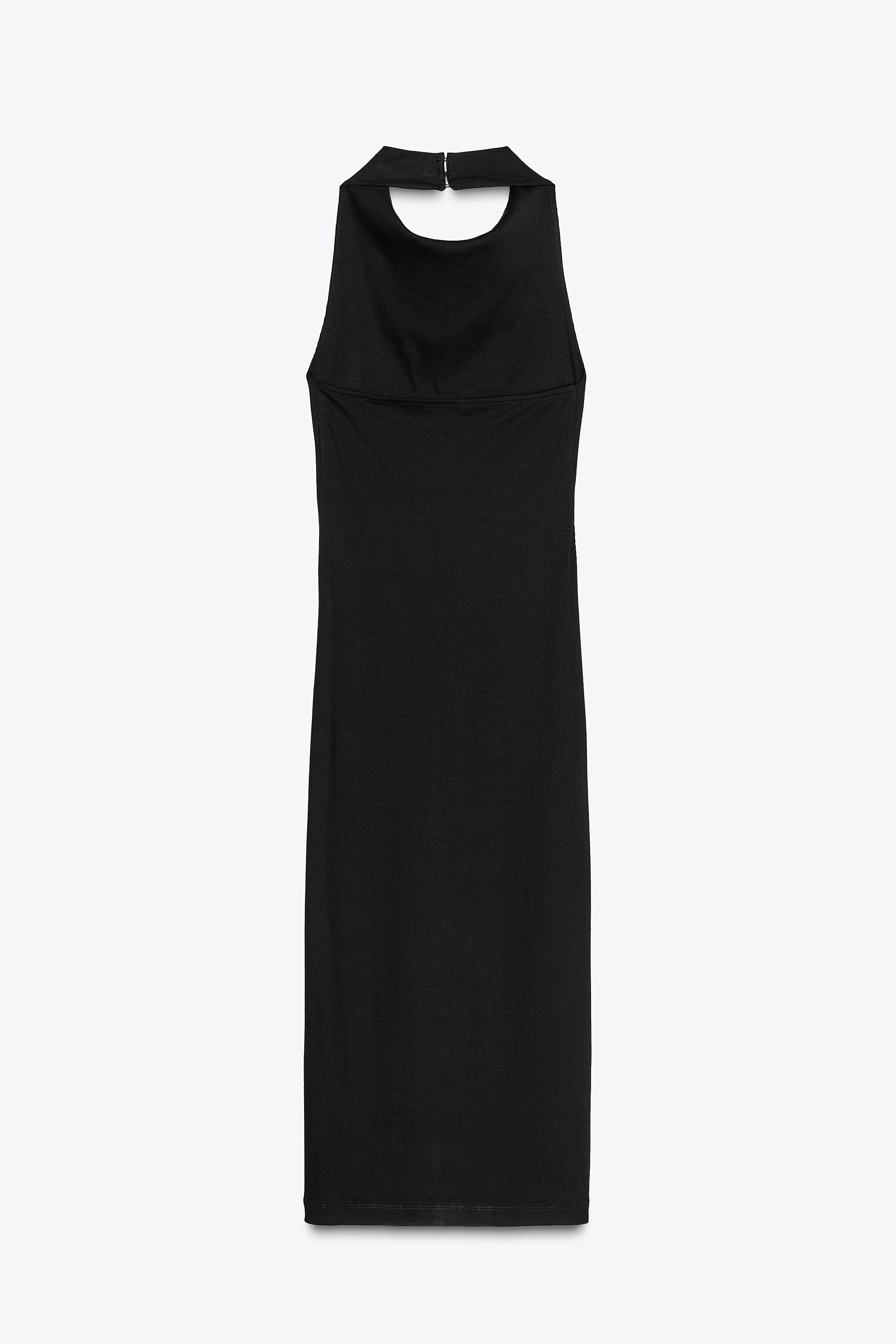 HALTER MIDI DRESS
