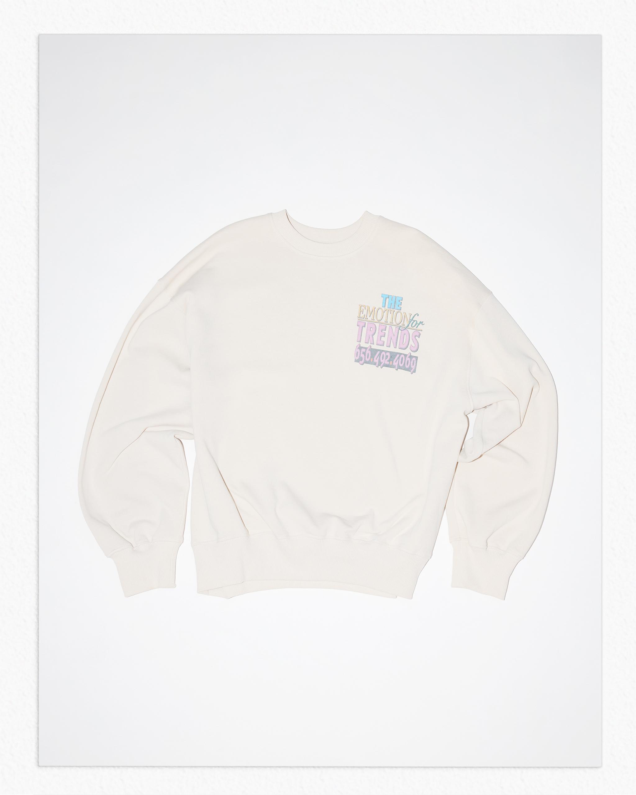 FADED SLOGAN SWEATSHIRT