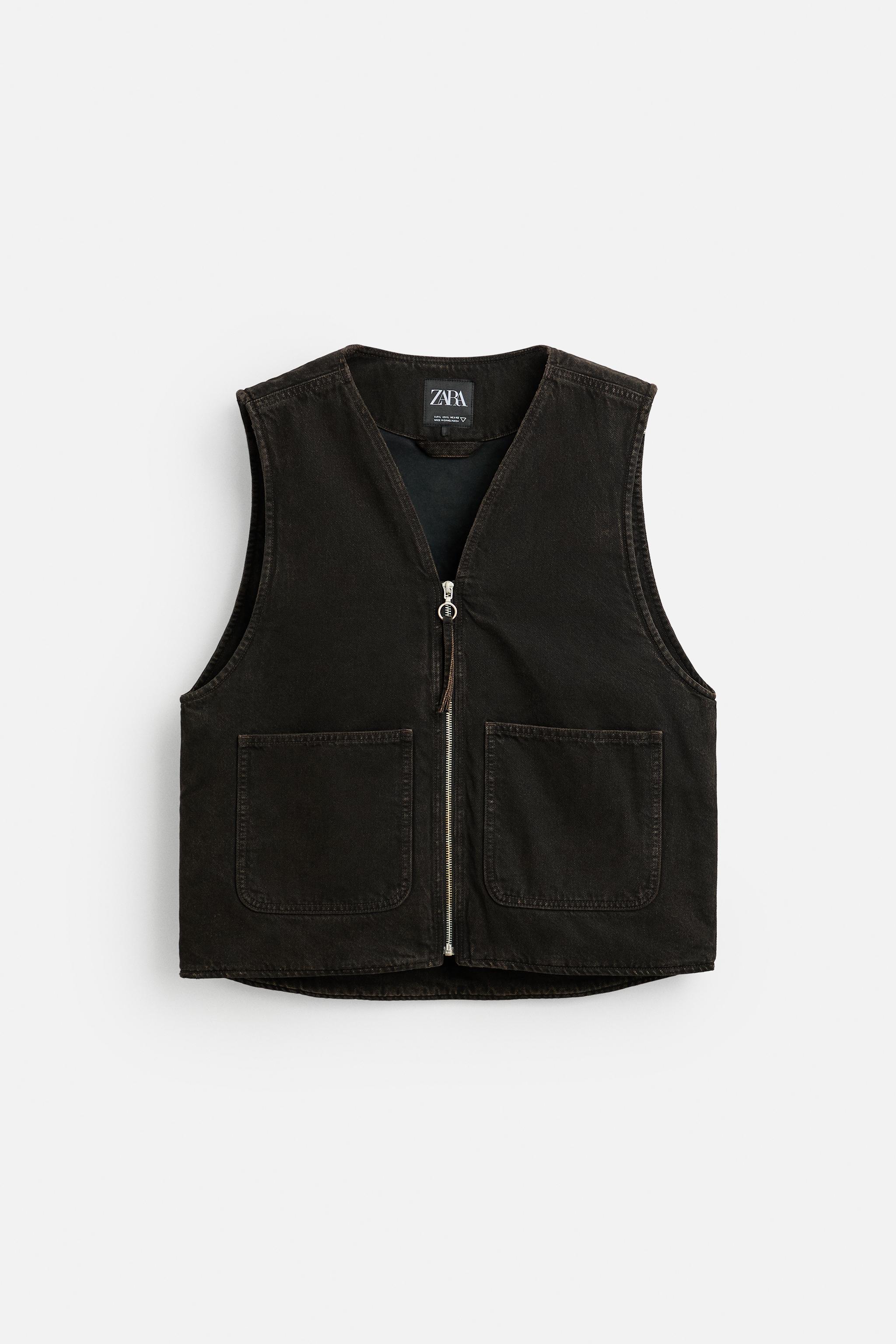 DENIM WAISTCOAT WITH POCKETS