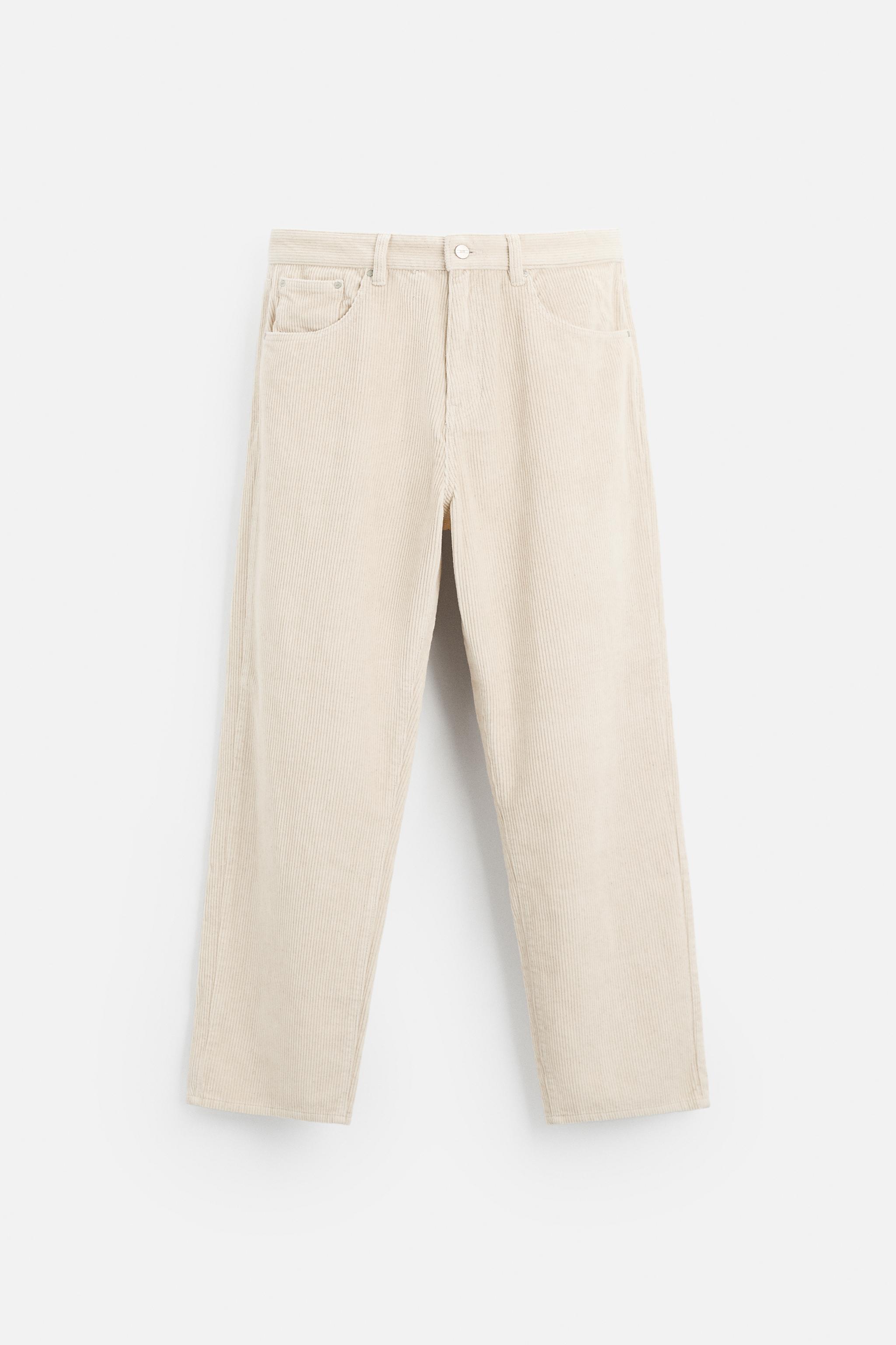 RELAXED FIT CORDUROY TROUSERS