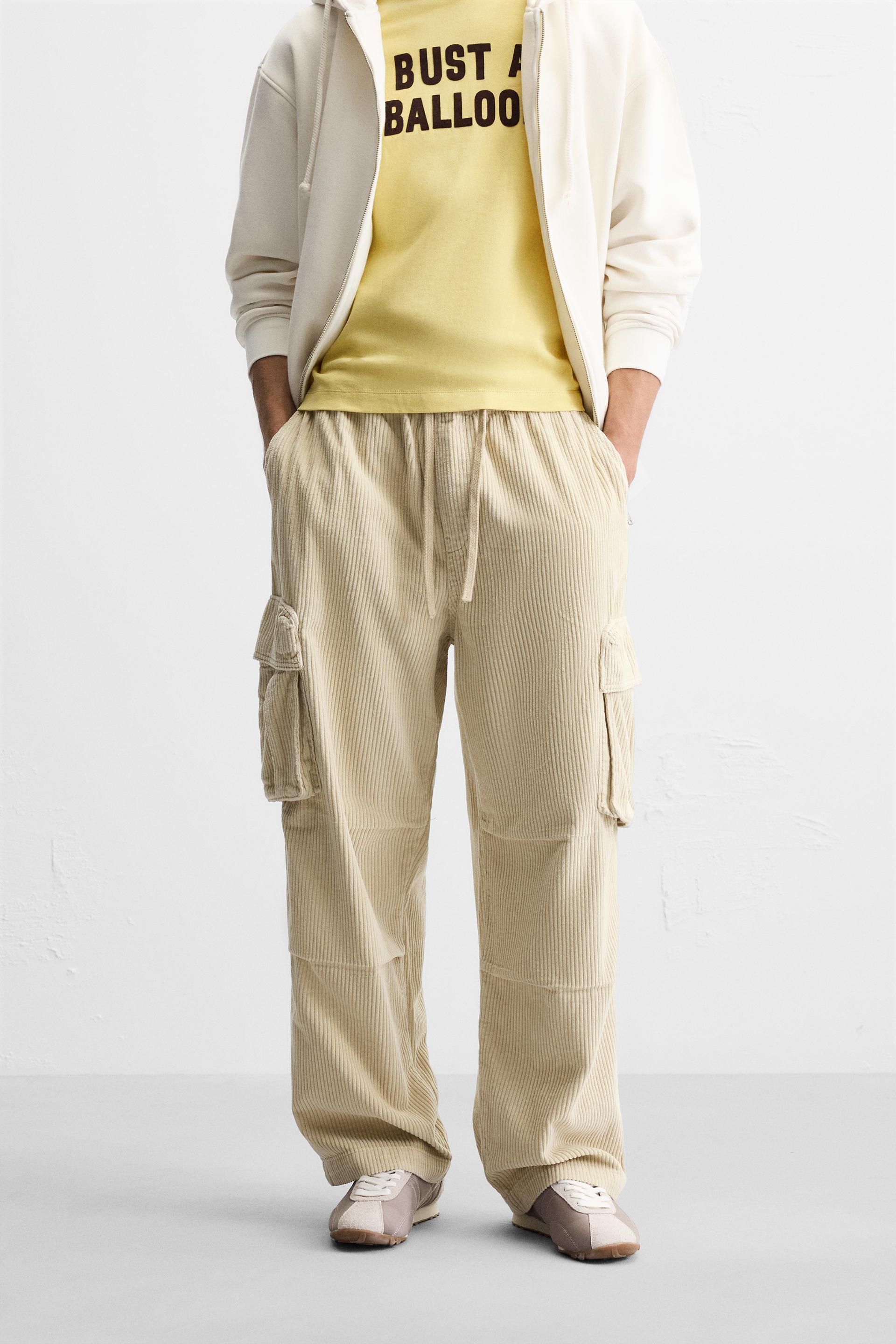 CORDUROY CARGO TROUSERS