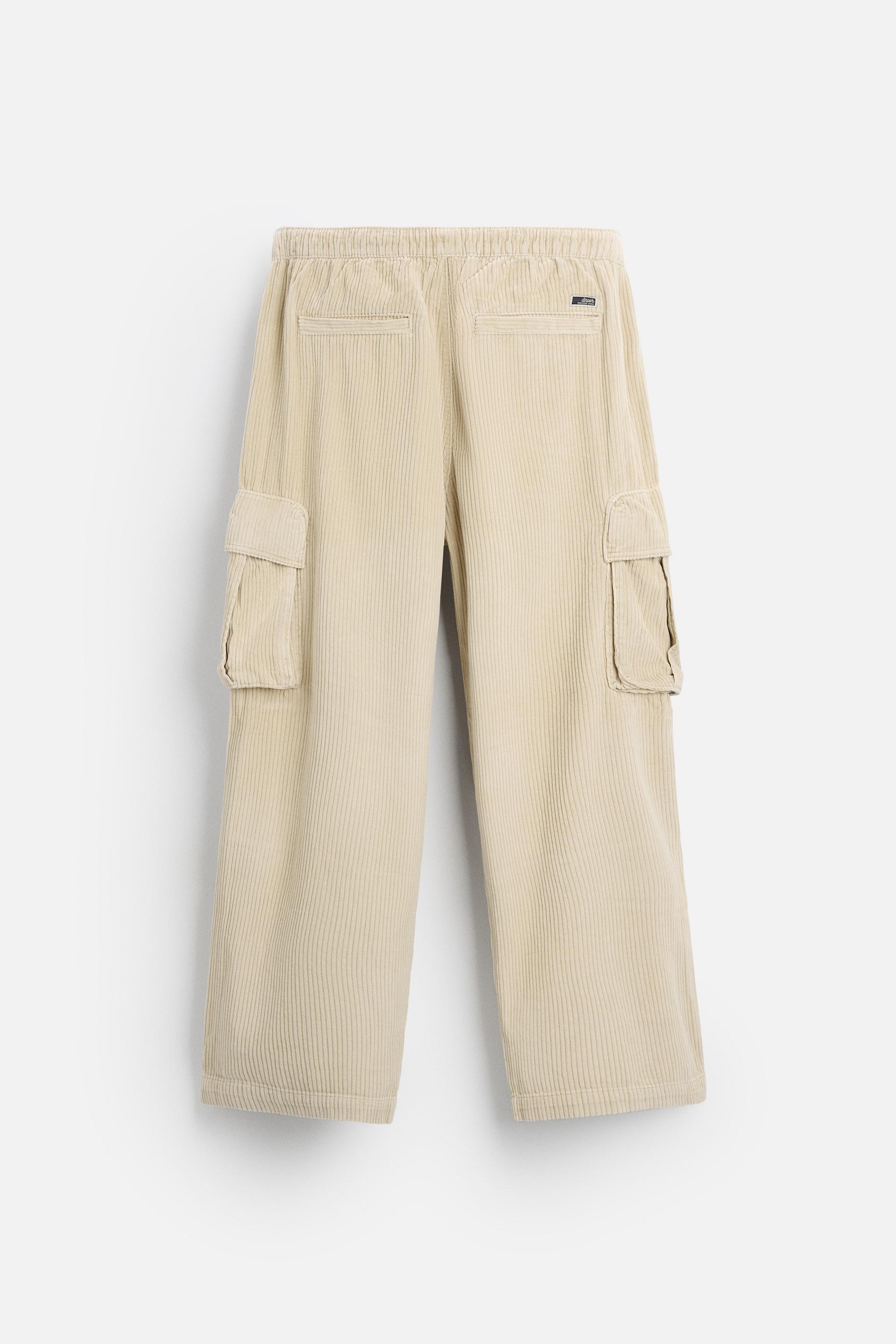 CORDUROY CARGO TROUSERS