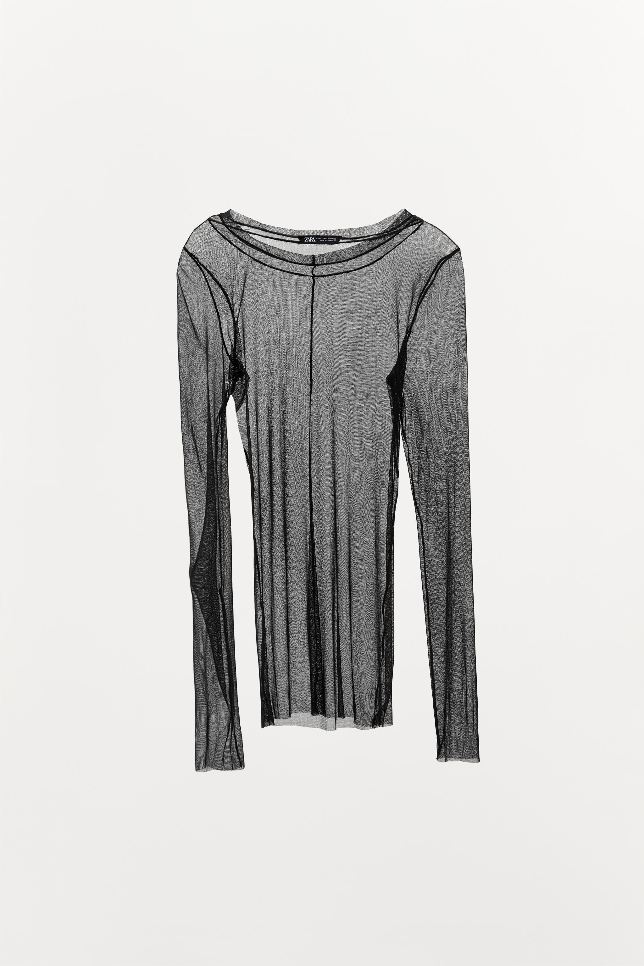 SEMI-SHEER 100% SILK T-SHIRT