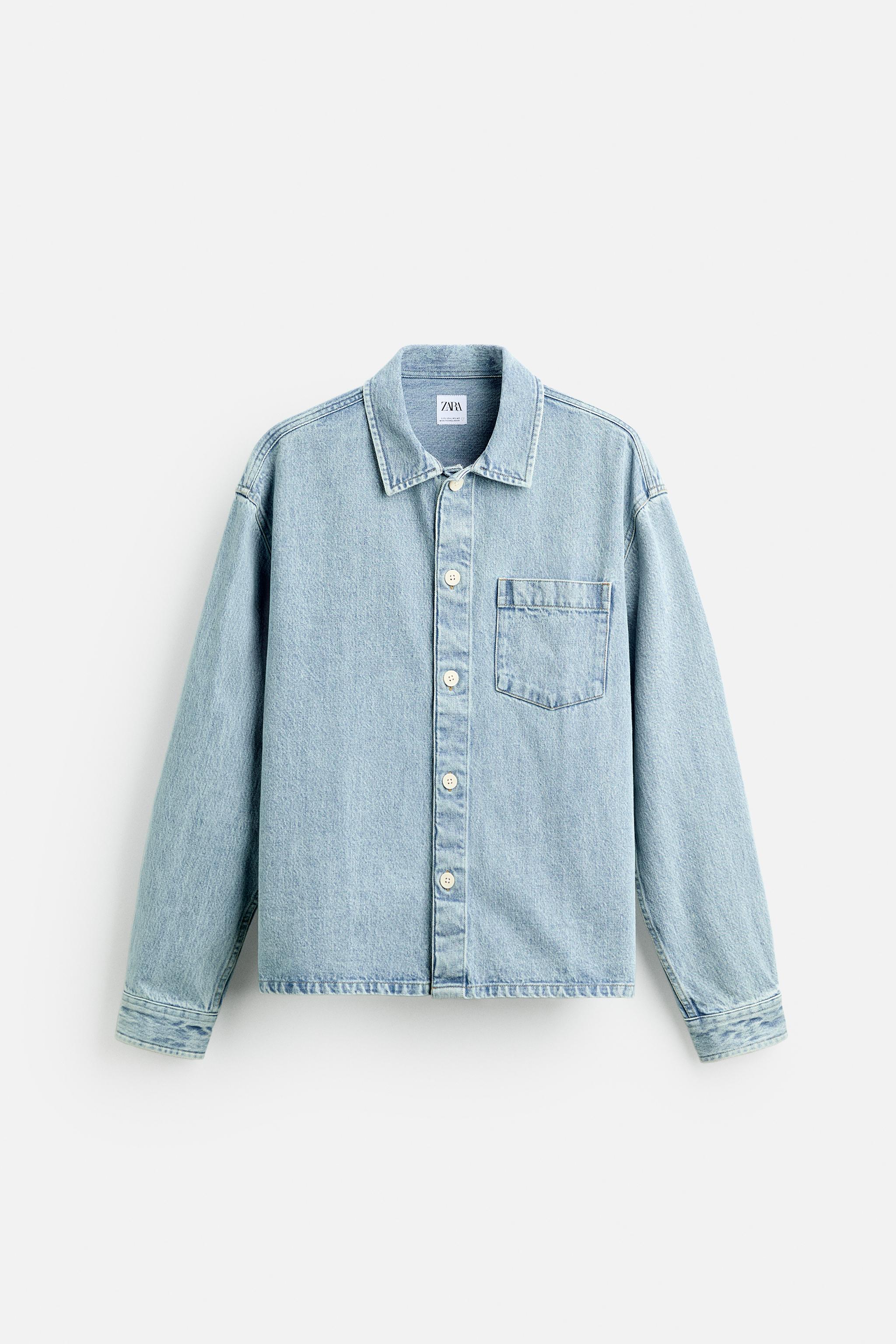 DENIM BOXY FIT OVERSHIRT