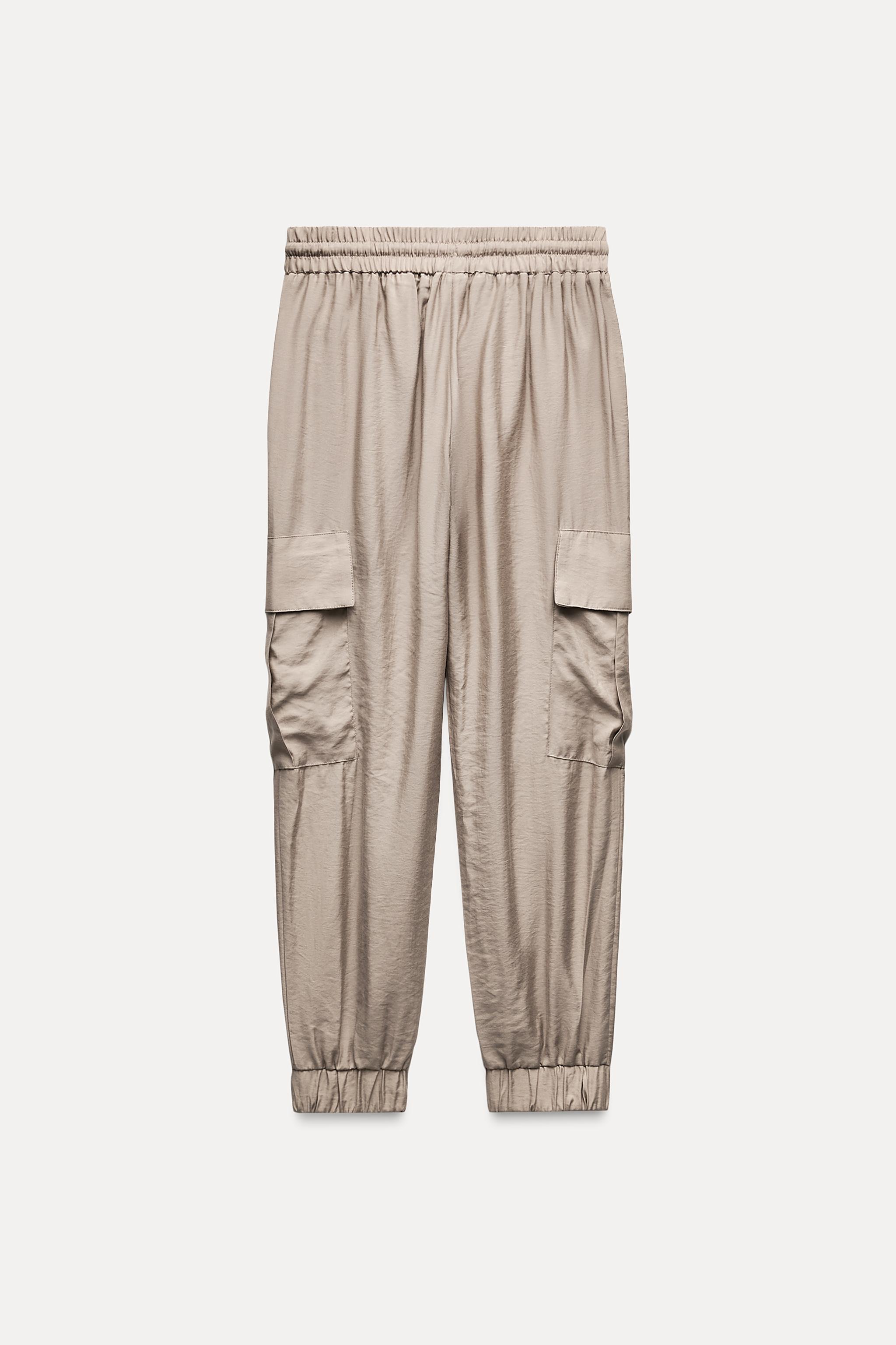 CARGO TROUSERS WITH ELASTICATED WAISTBAND