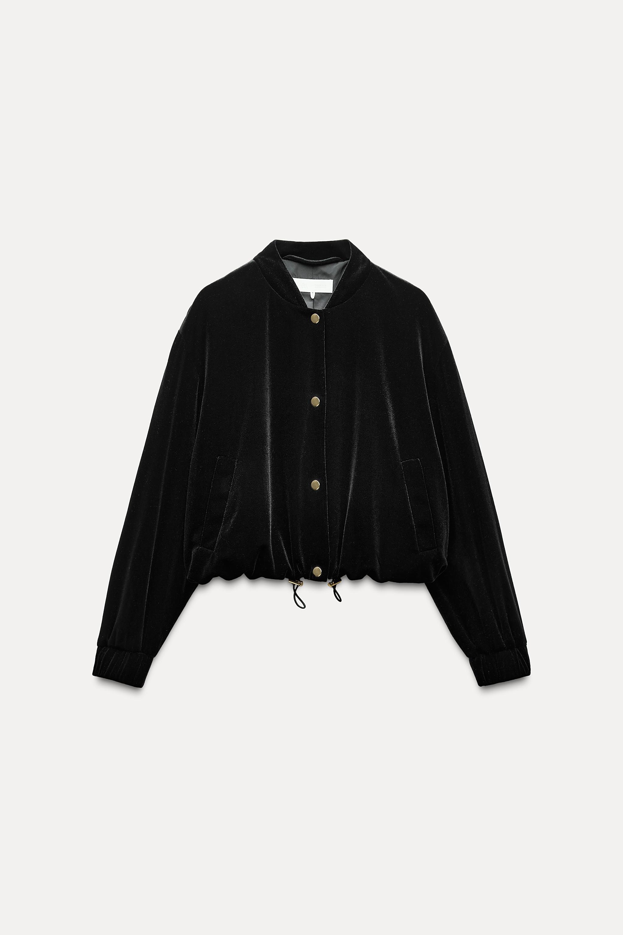 VELVET BOMBER JACKET