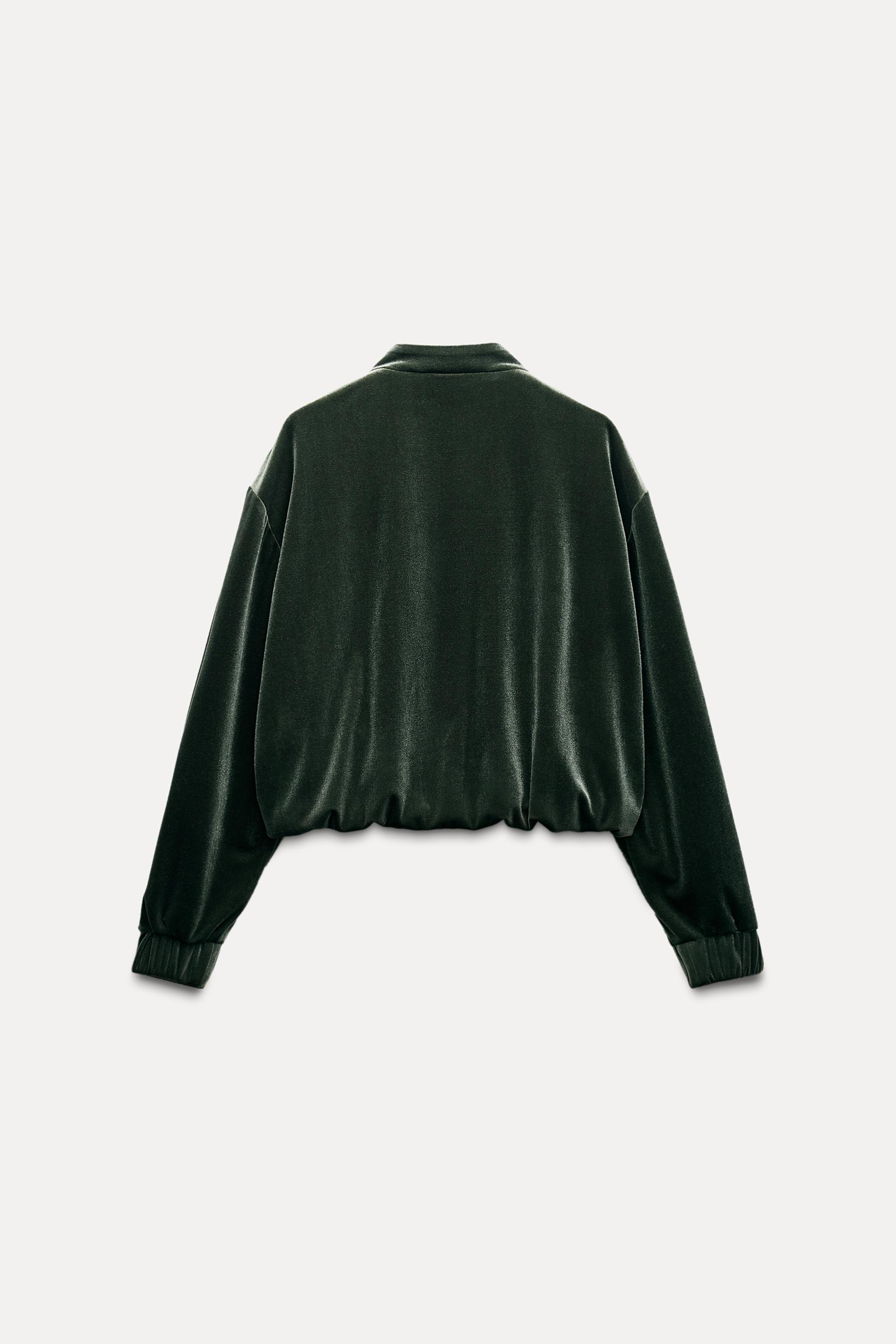 VELVET BOMBER JACKET