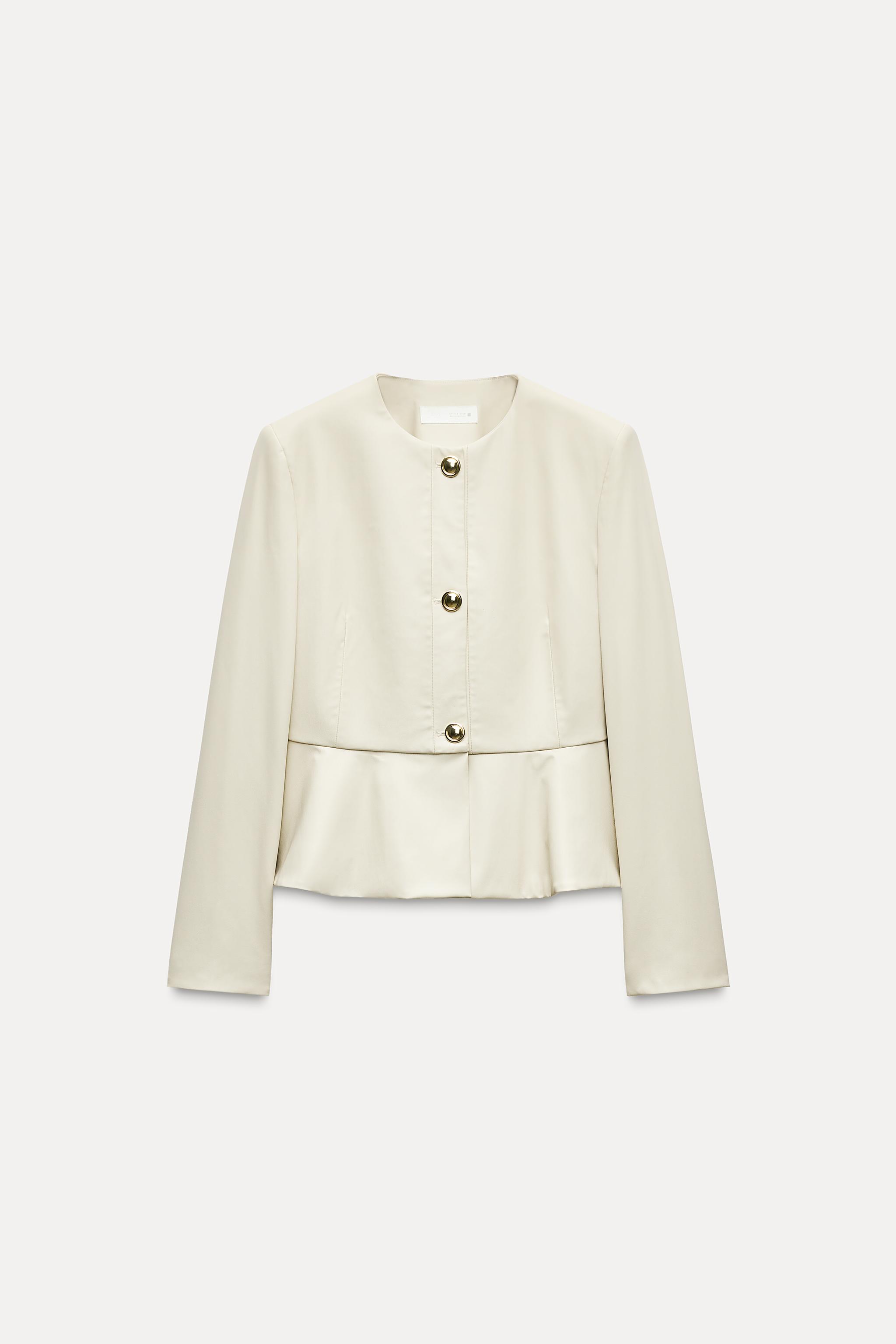 PEPLUM SUNİ DERİ BLAZER