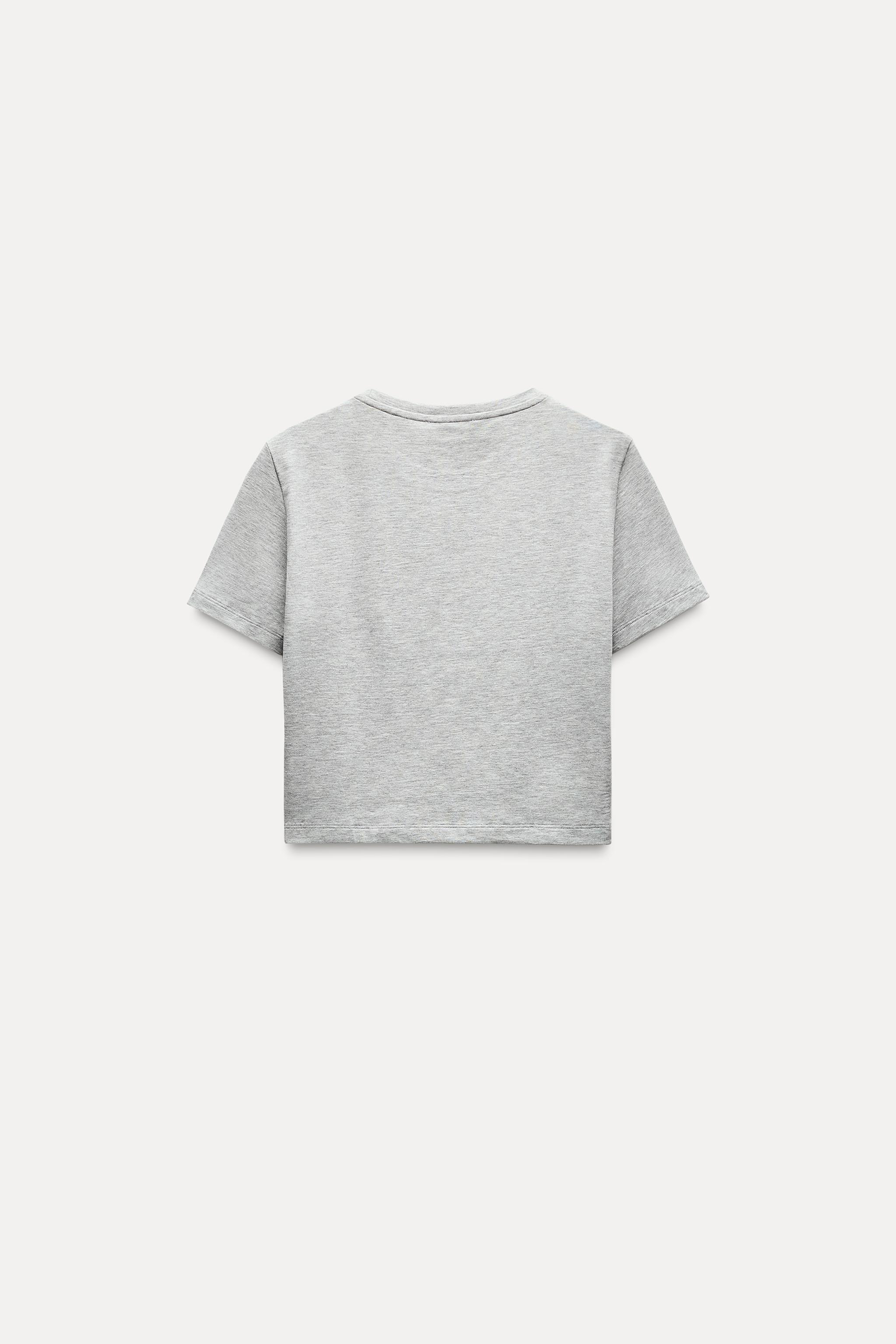 CROPPED STRETCH T-SHIRT
