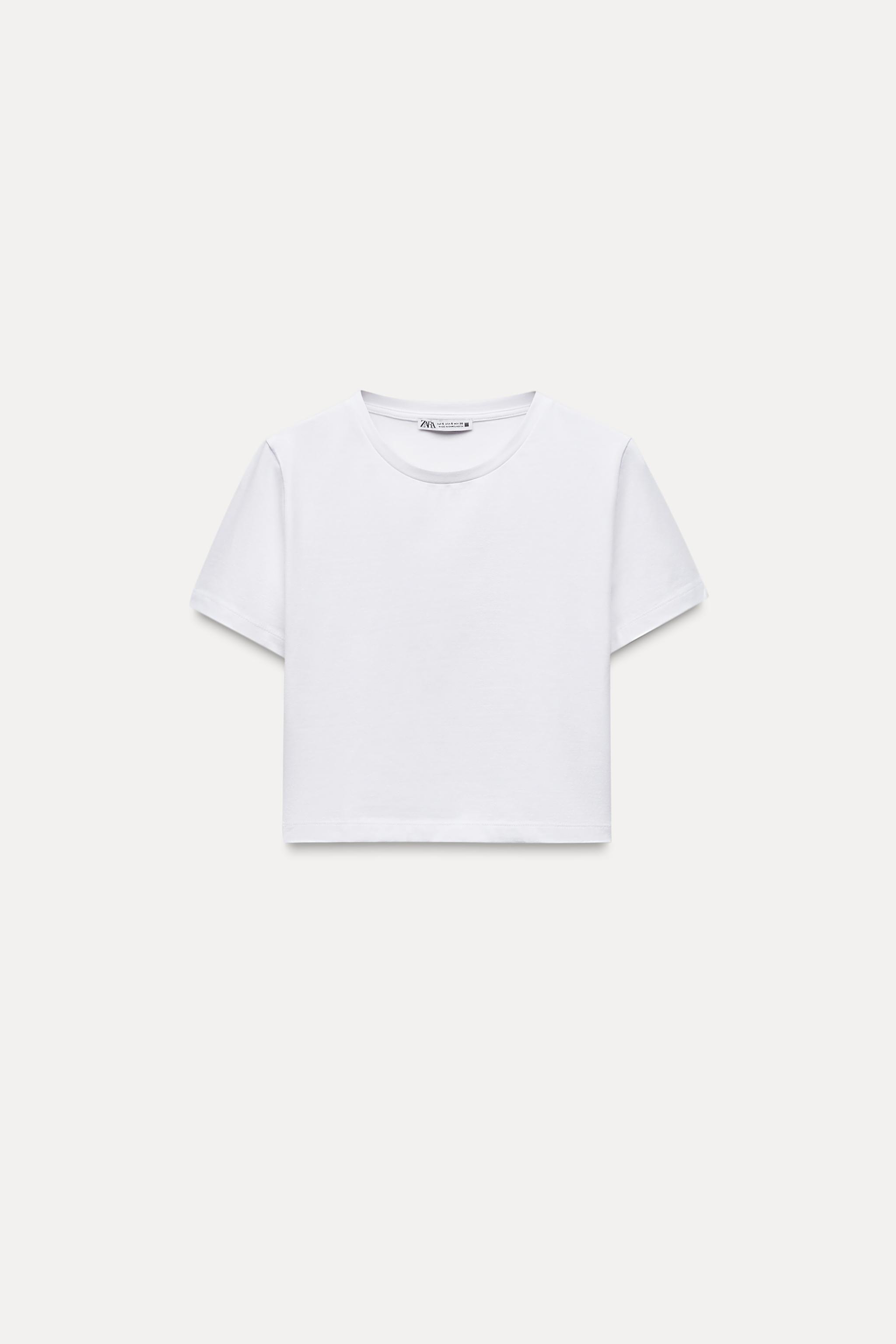 CROPPED STRETCH T-SHIRT