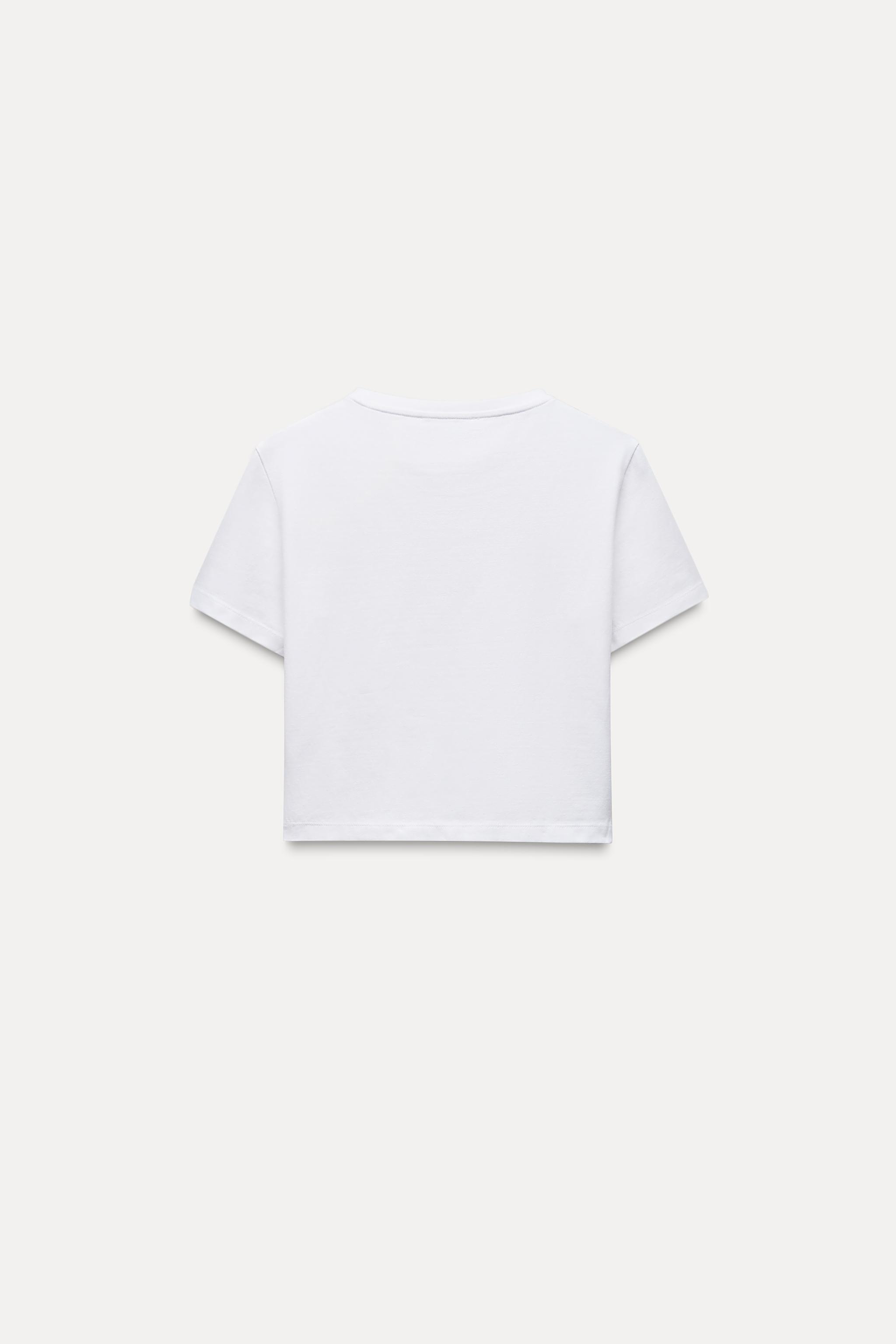 CROPPED STRETCH T-SHIRT