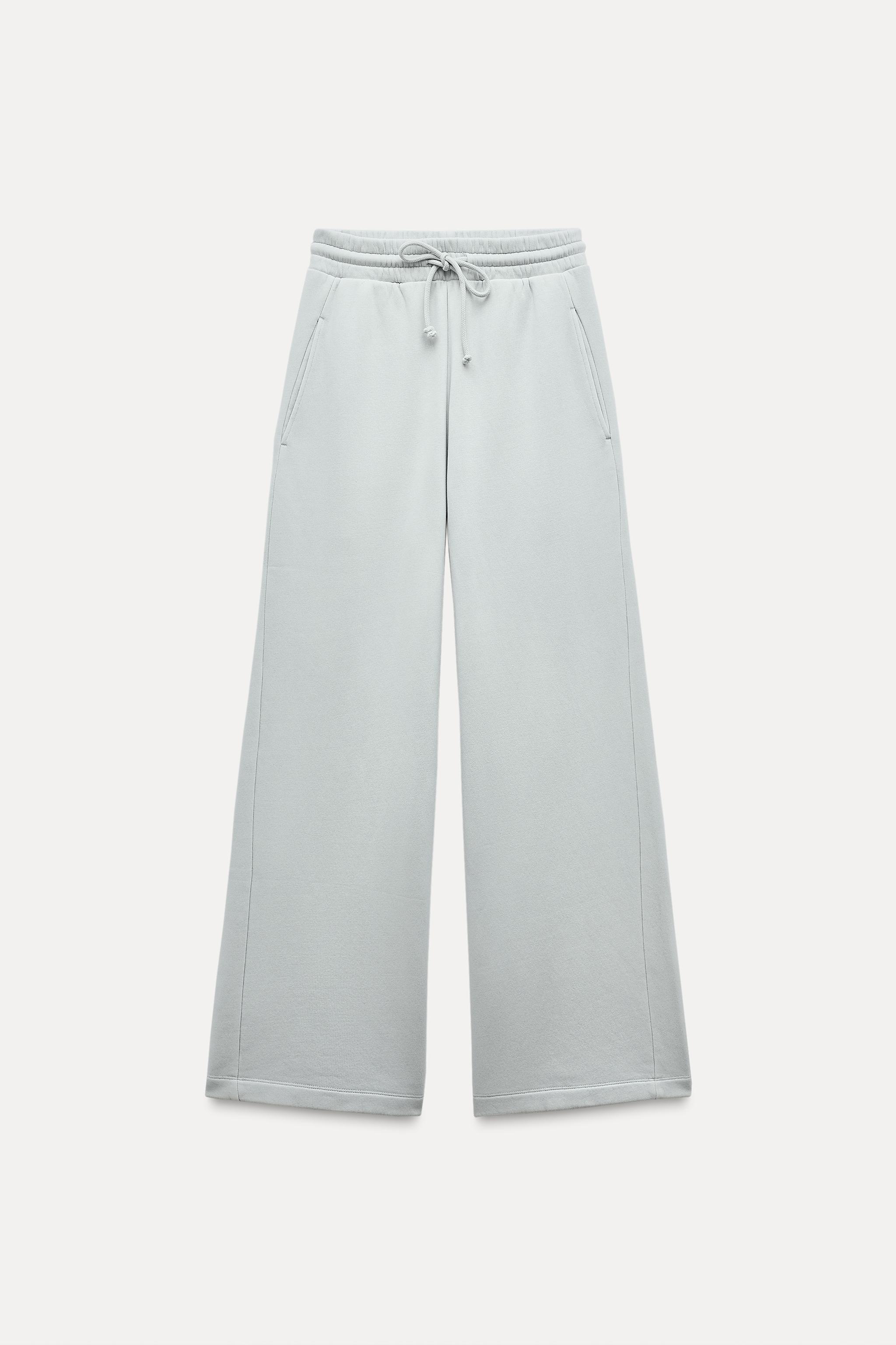 FADED WIDE-LEG TROUSERS