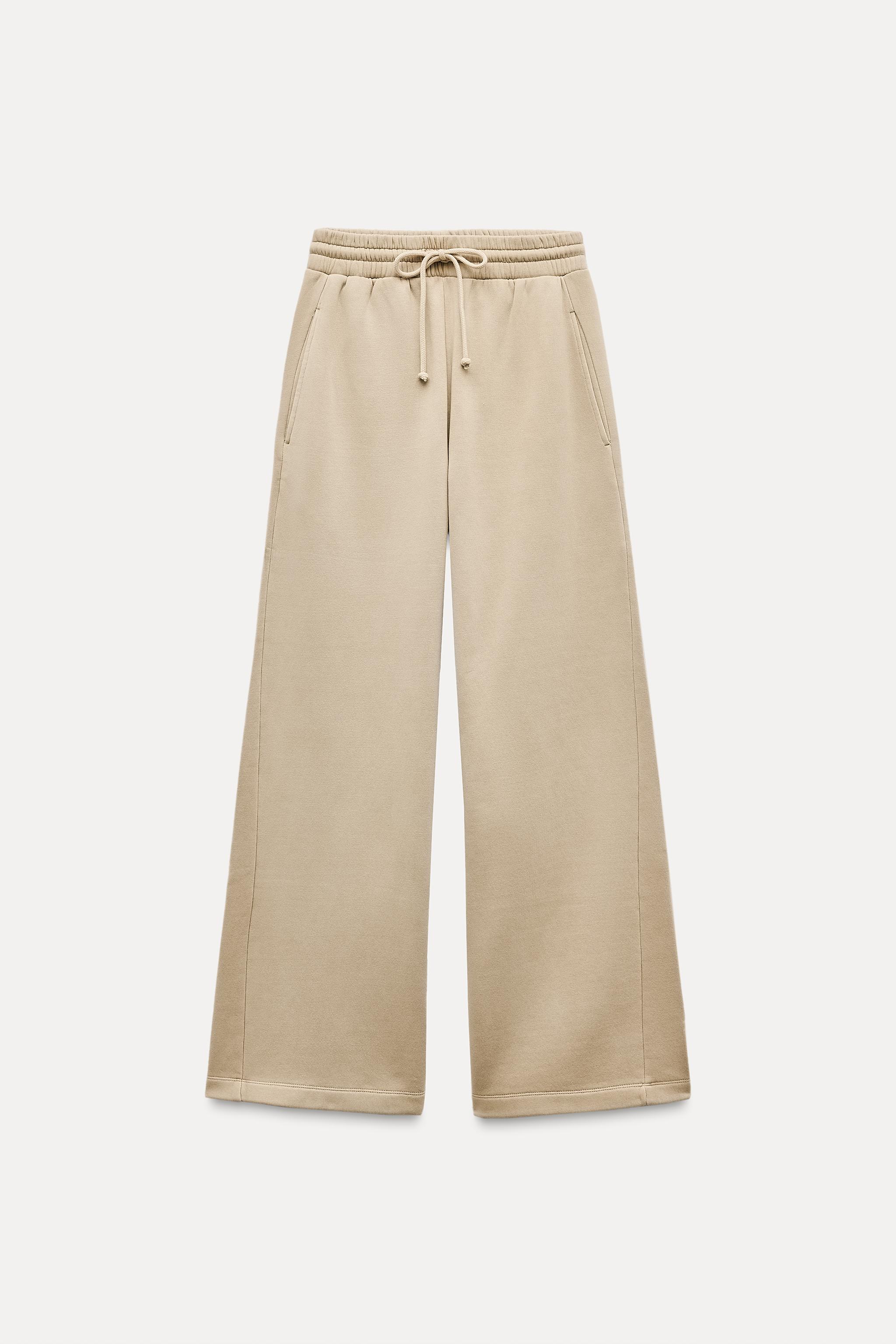 FADED WIDE-LEG TROUSERS