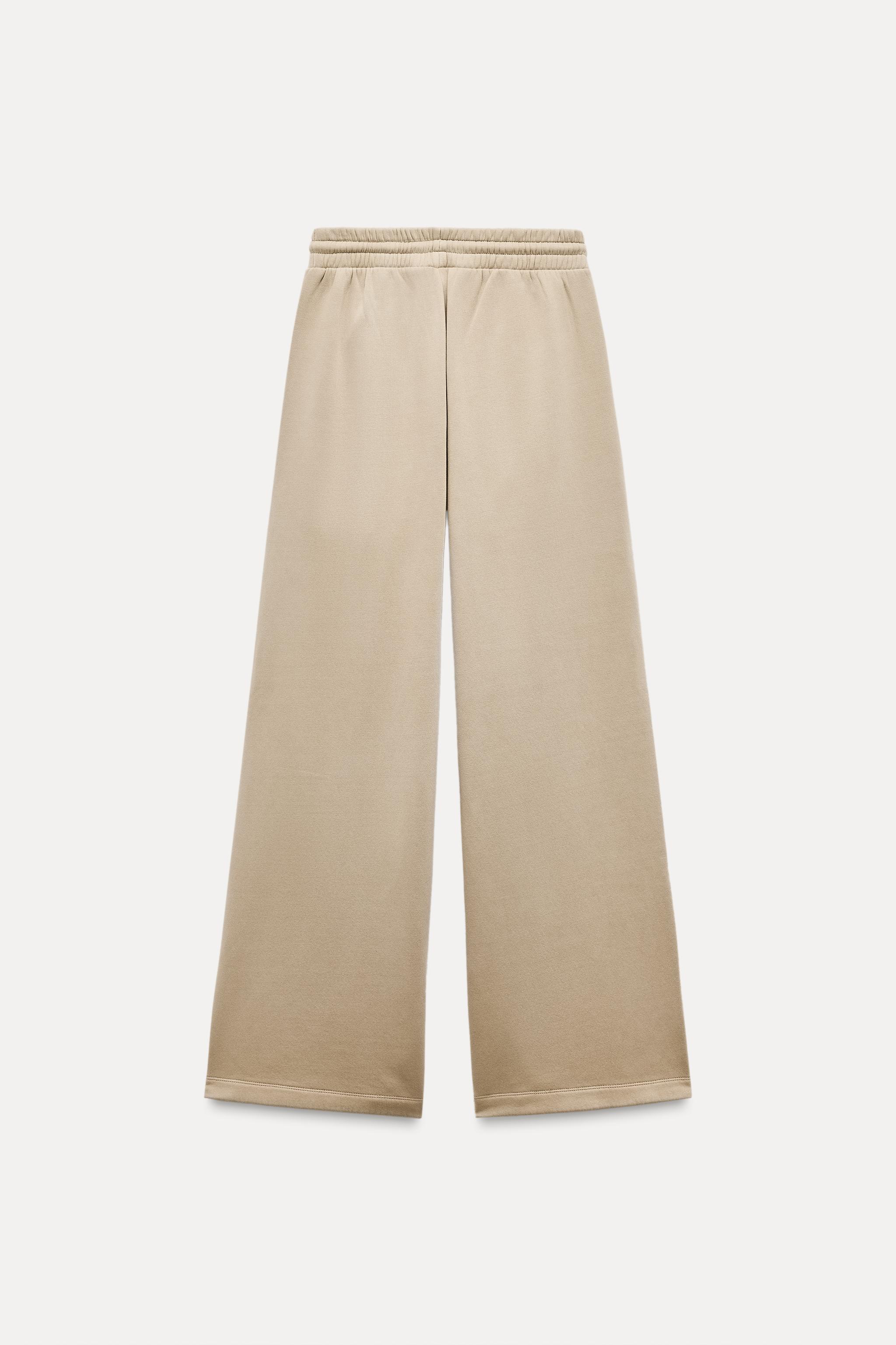 FADED WIDE-LEG TROUSERS