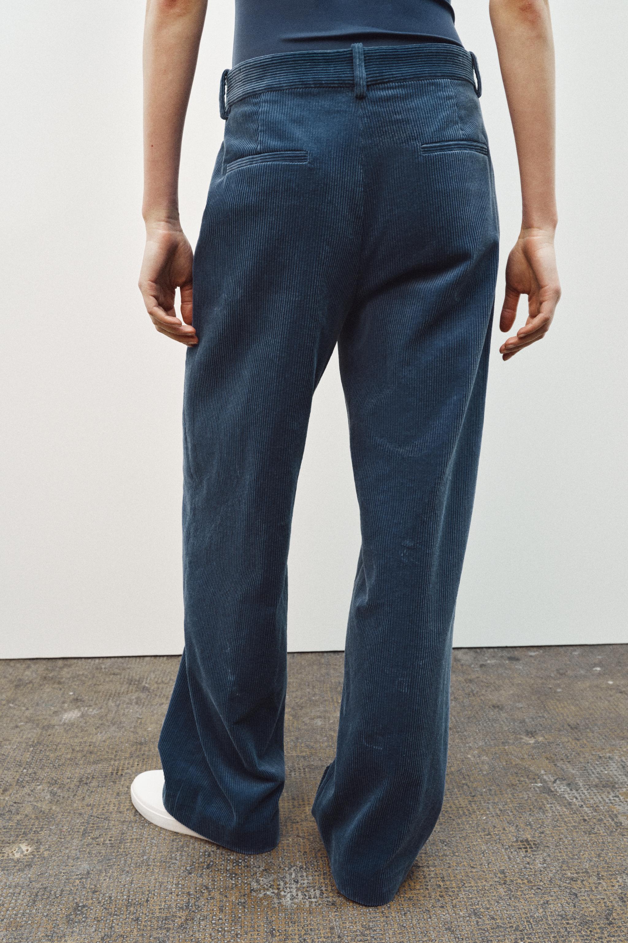 ZW COLLECTION STRAIGHT-LEG CORDUROY TROUSERS