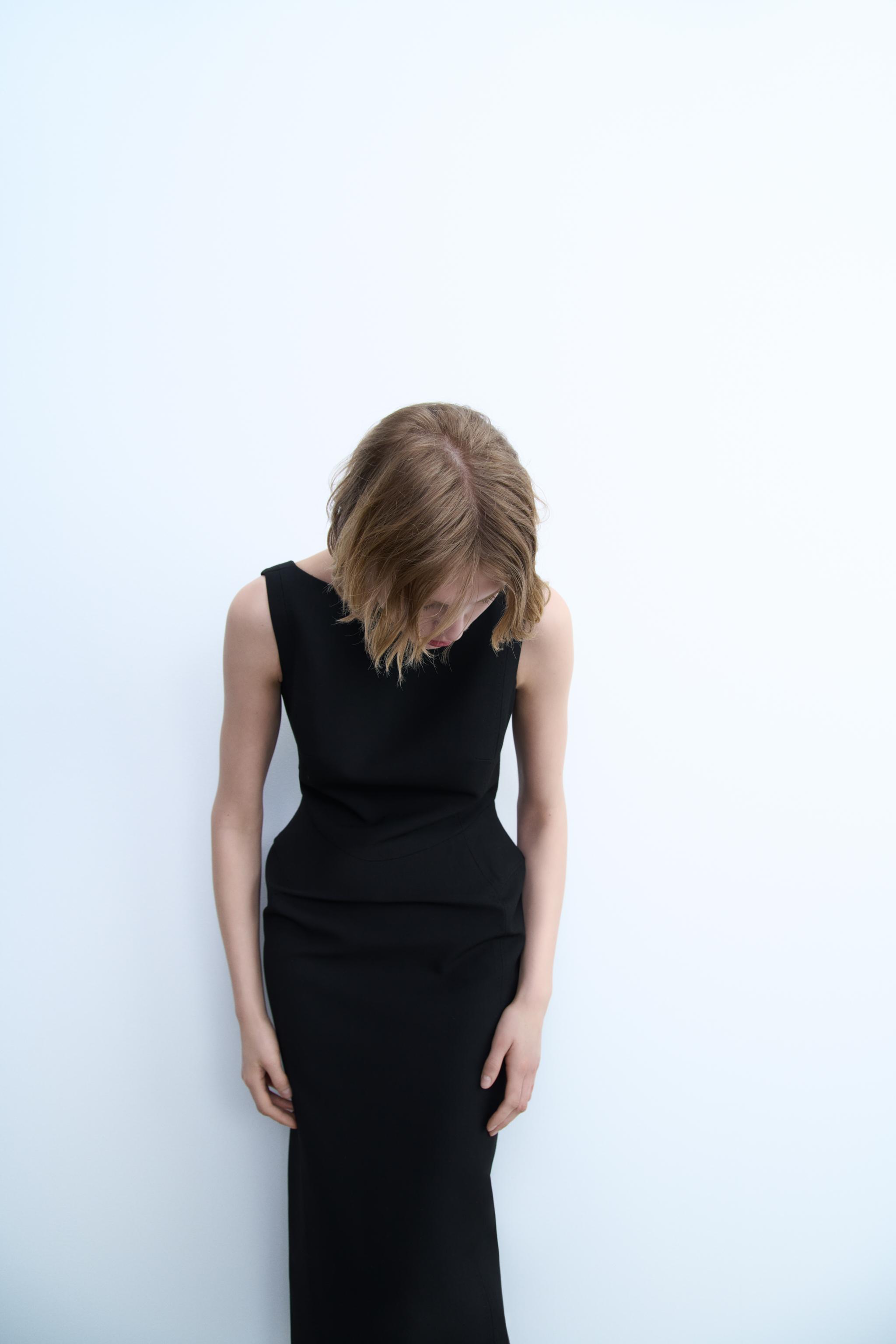 ZW COLLECTION MIDI DRESS WITH SLIT