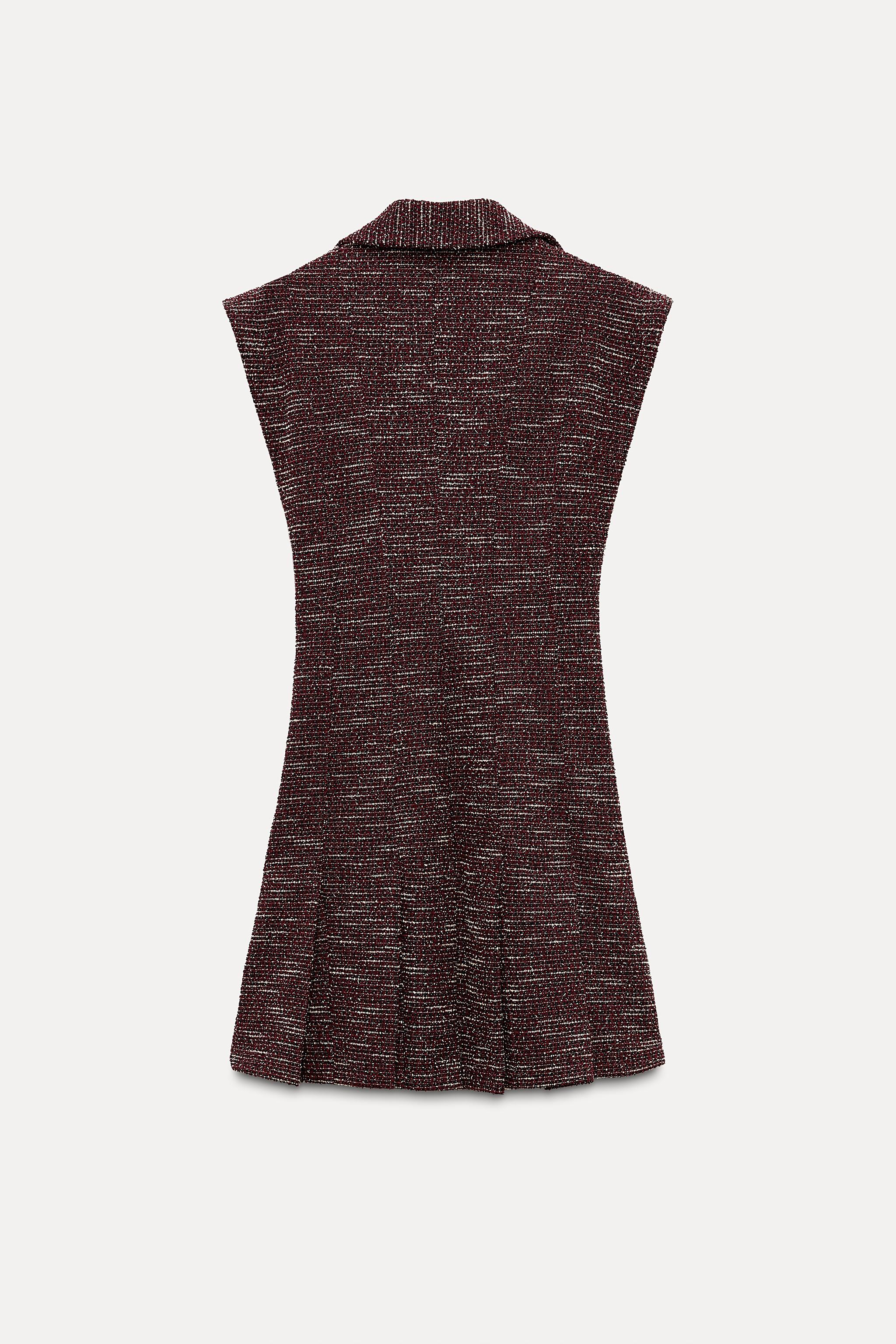 TEXTURED WEAVE MINI DRESS