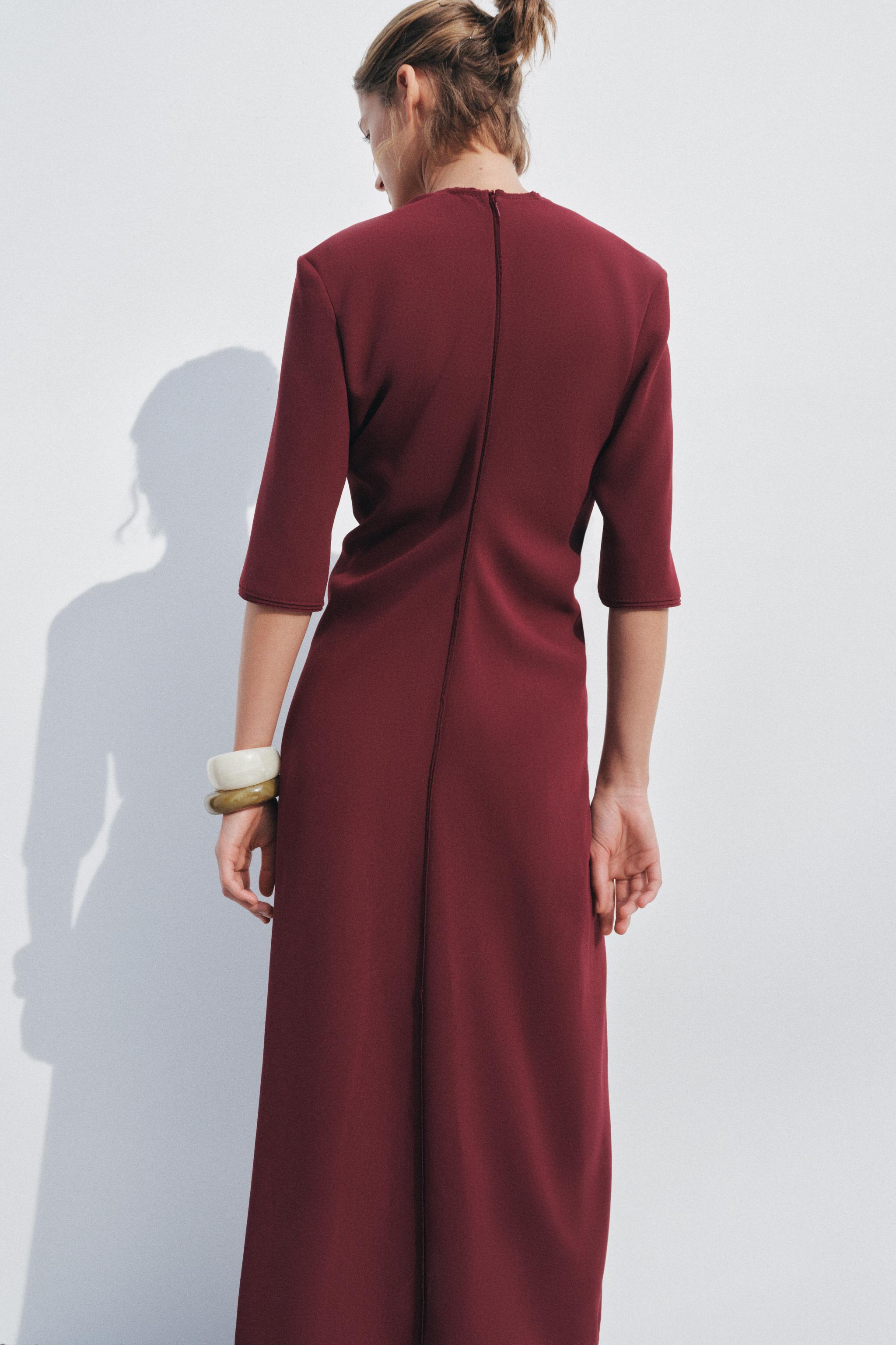 ZW COLLECTION RUCHED MIDI DRESS