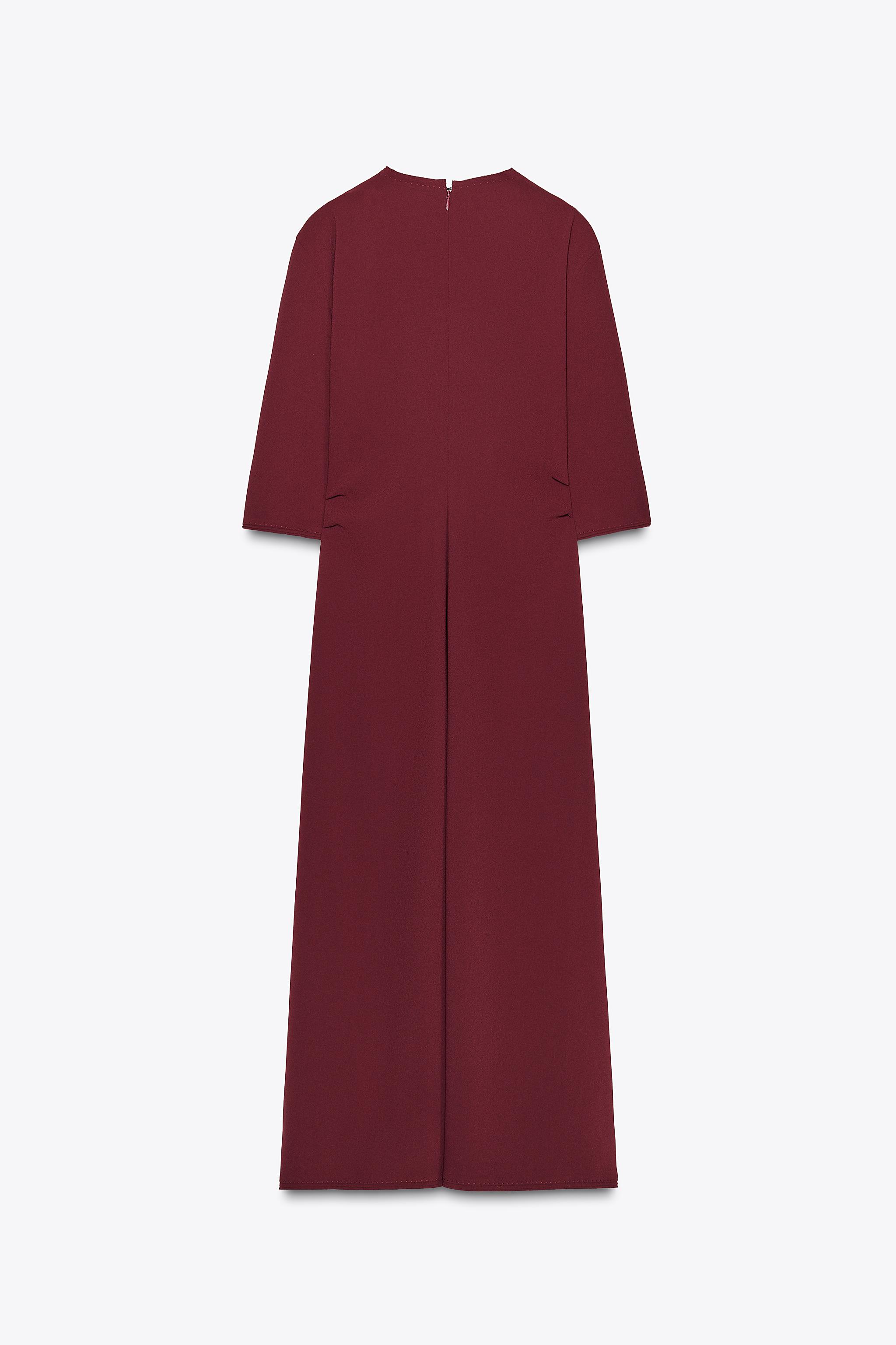 ZW COLLECTION RUCHED MIDI DRESS