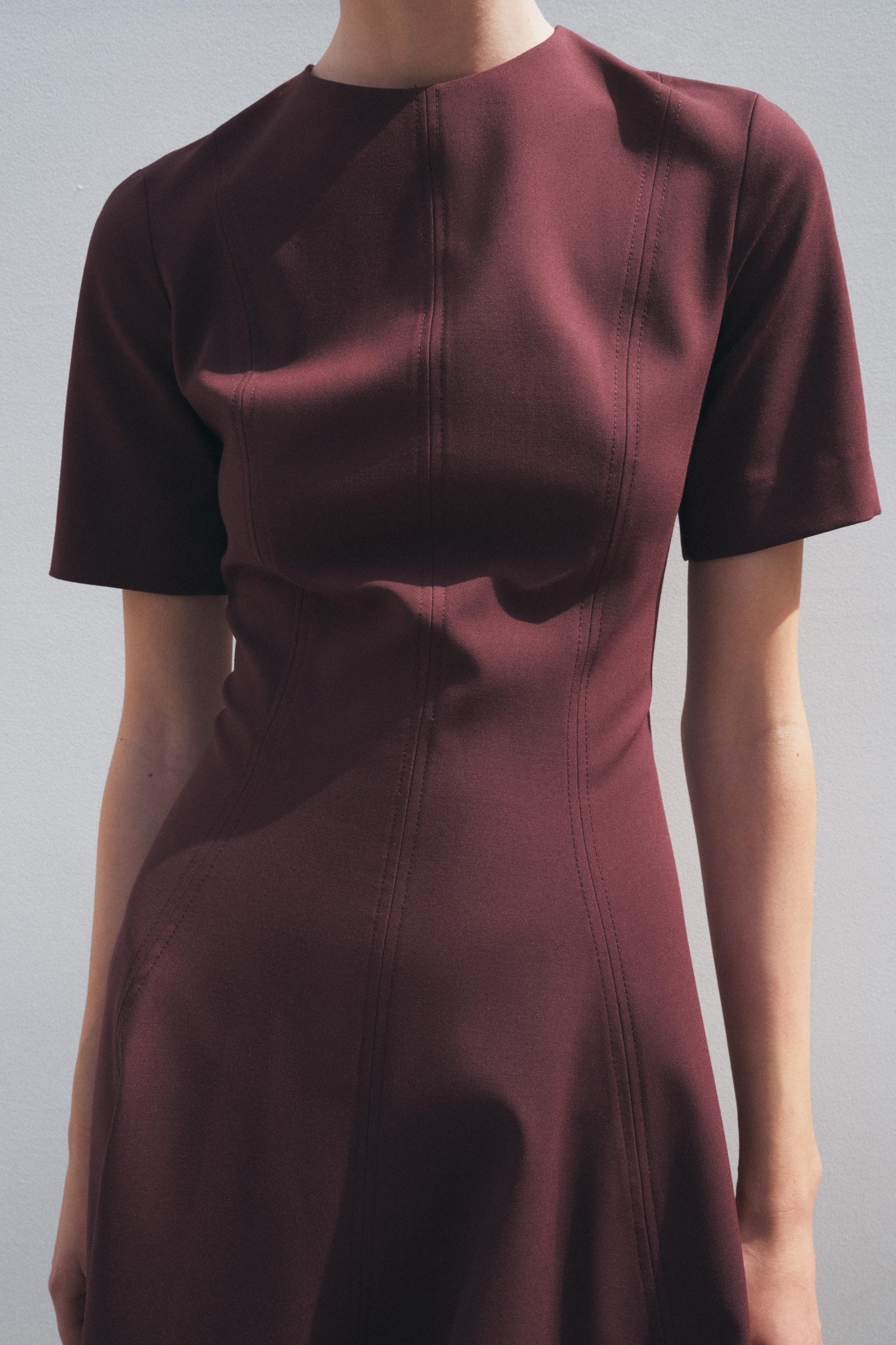 ZW COLLECTION GODET MIDI DRESS