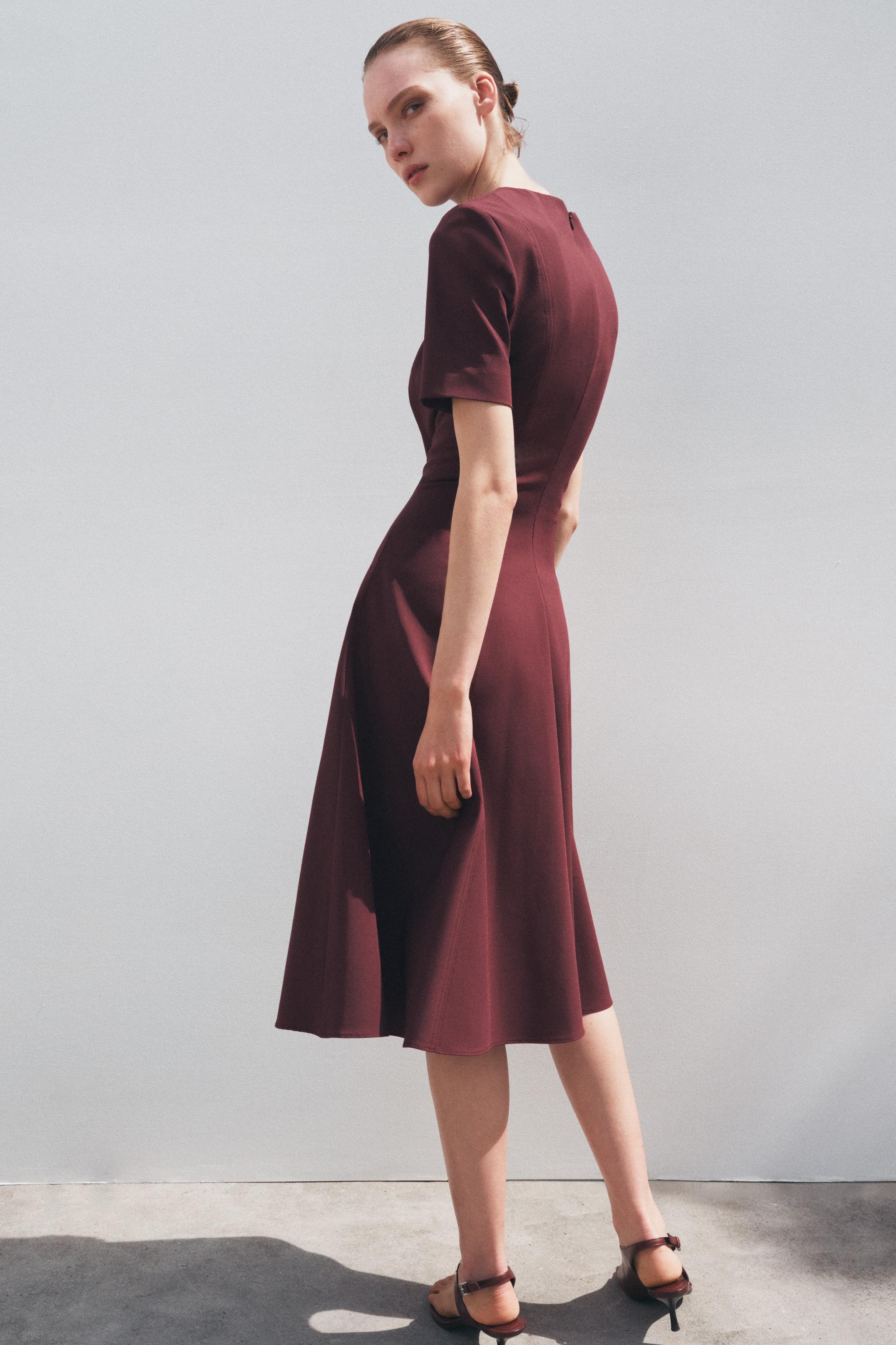 ZW COLLECTION GODET MIDI DRESS