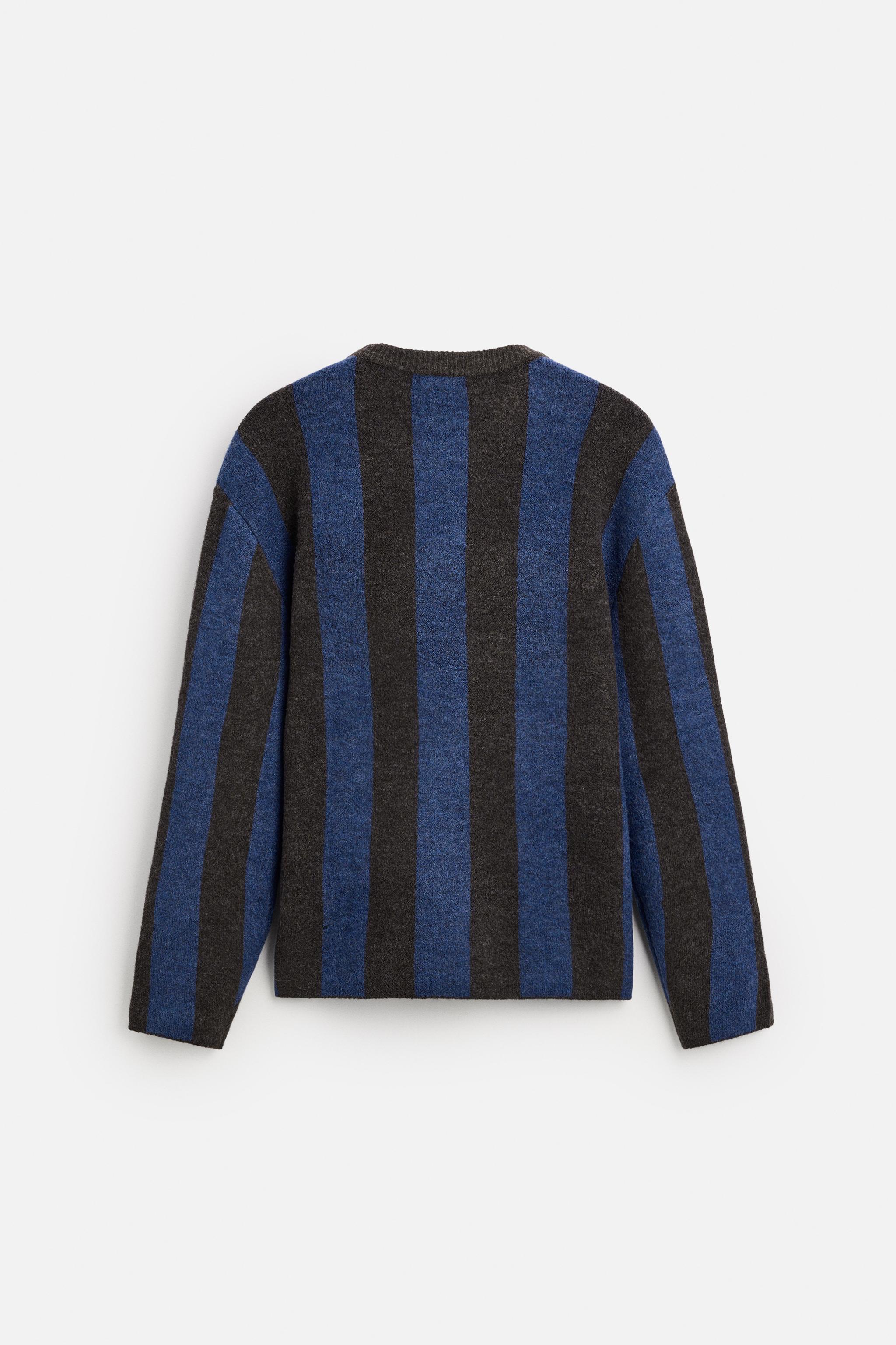 TEXTURED STRIPE SWEATER