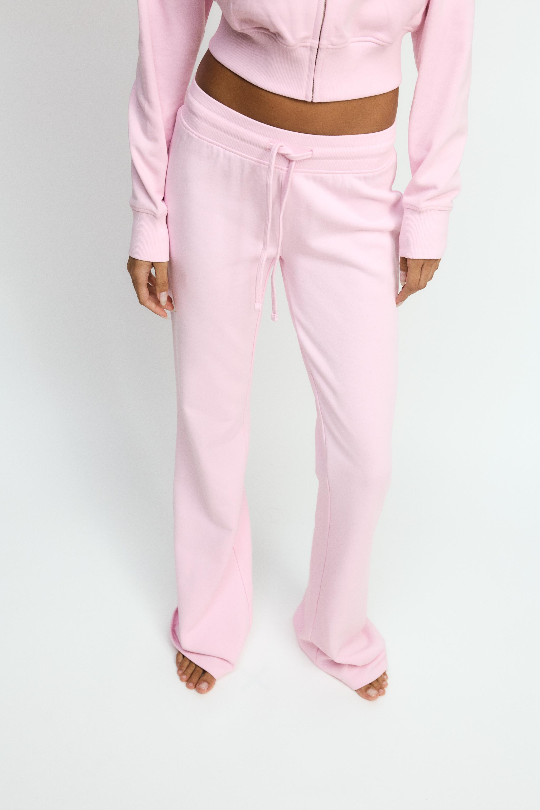 FLARE PLUSH TROUSERS