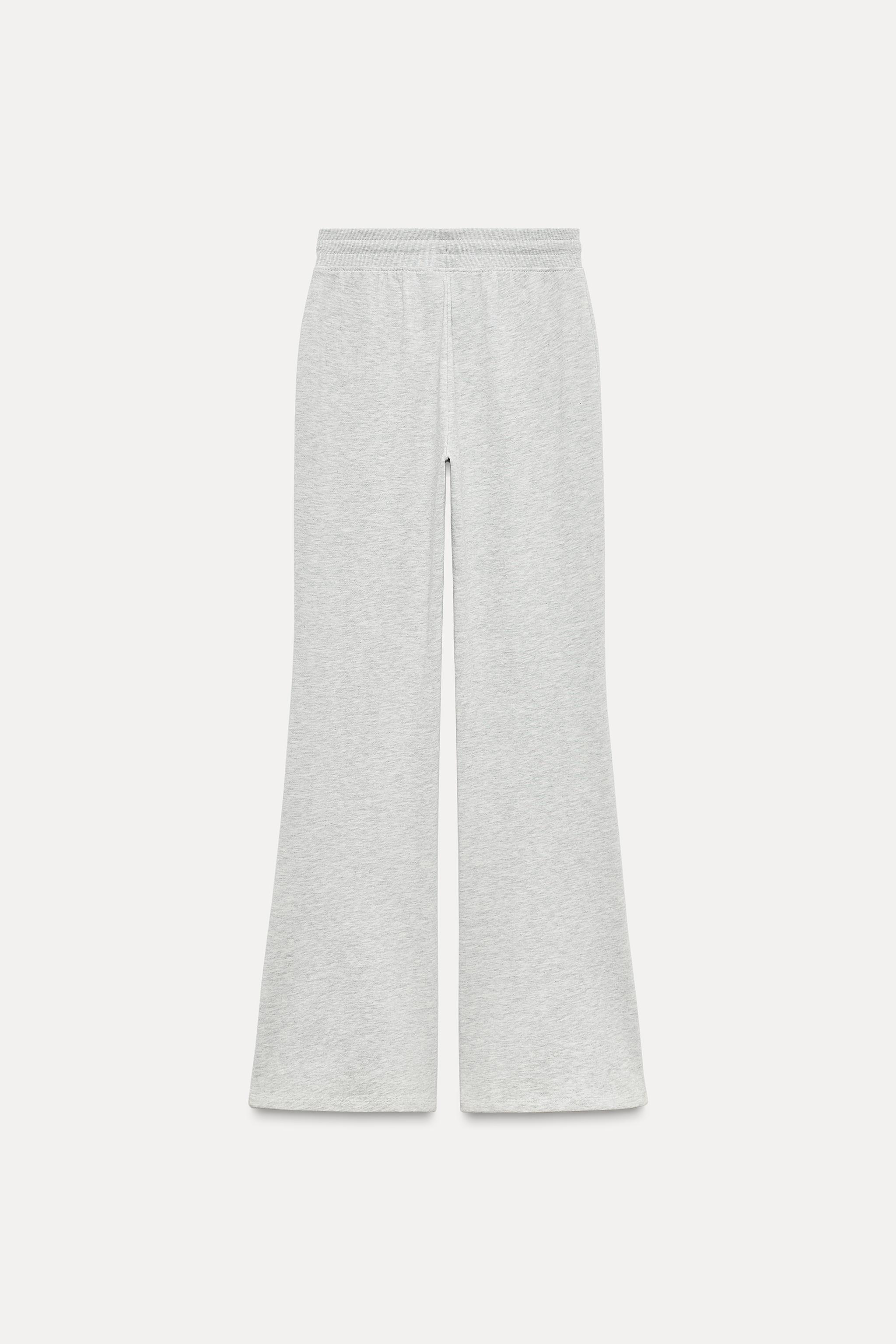 FLARE PLUSH TROUSERS