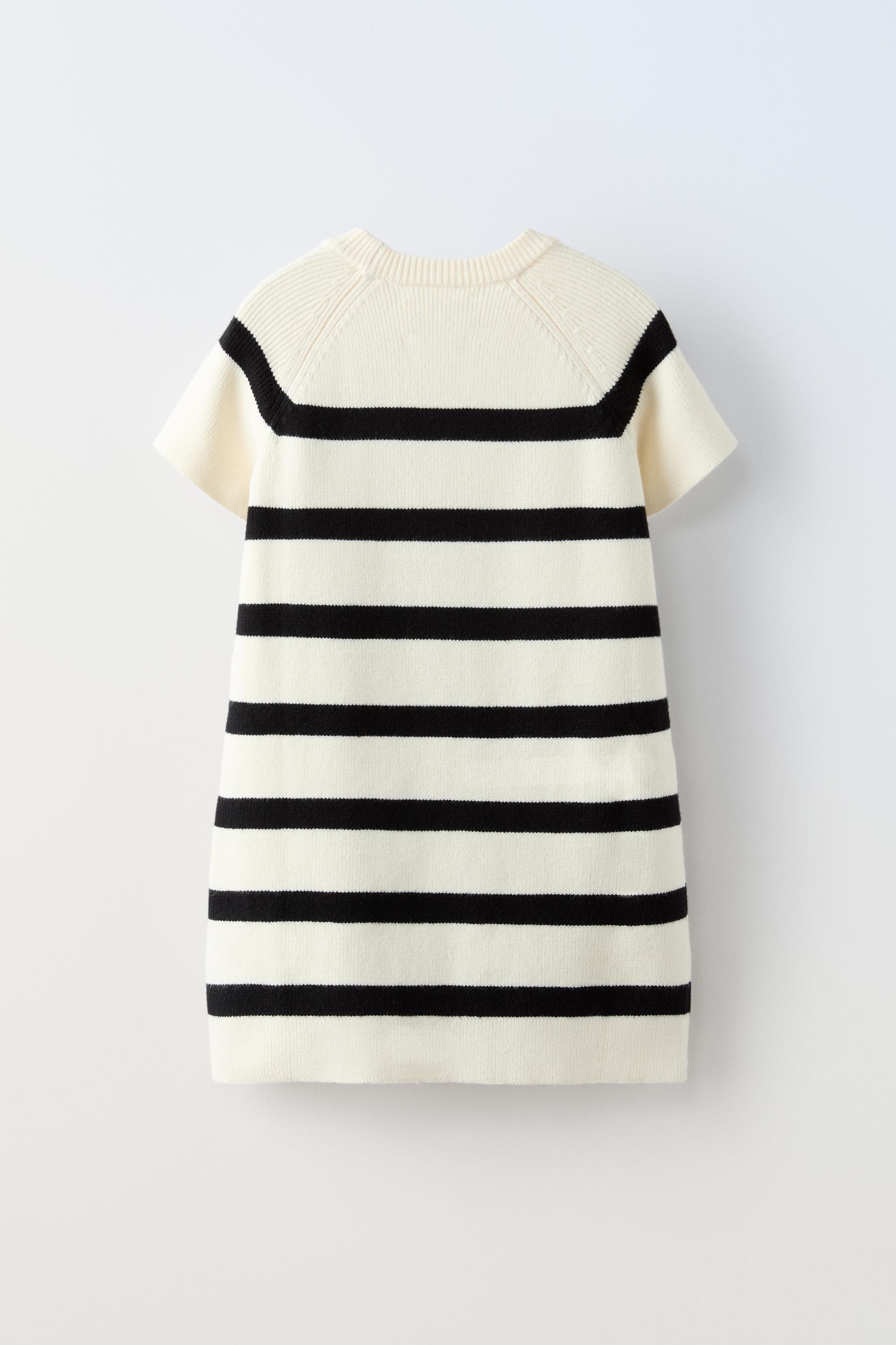 STRIPED KNIT DRESS