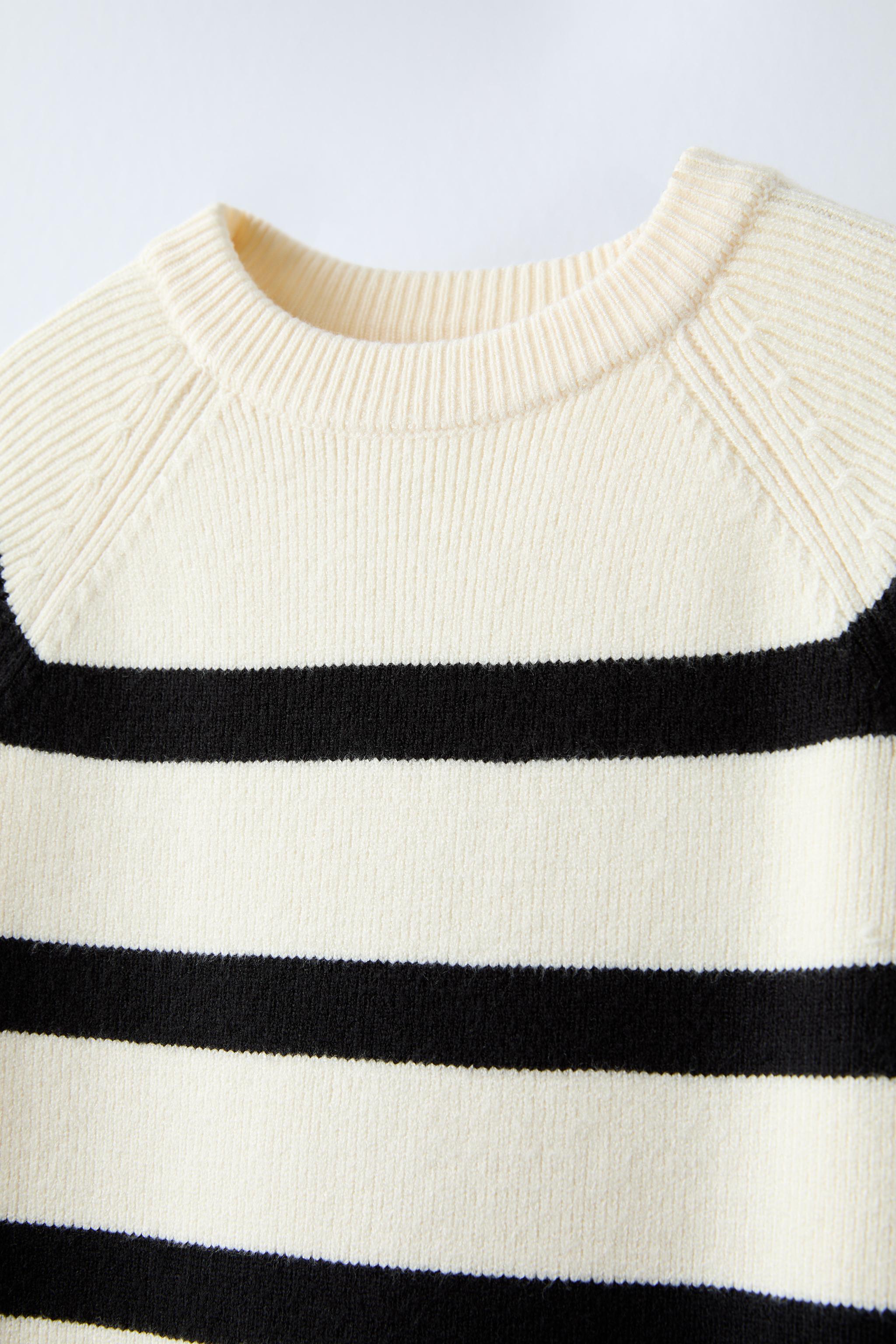 STRIPED KNIT DRESS