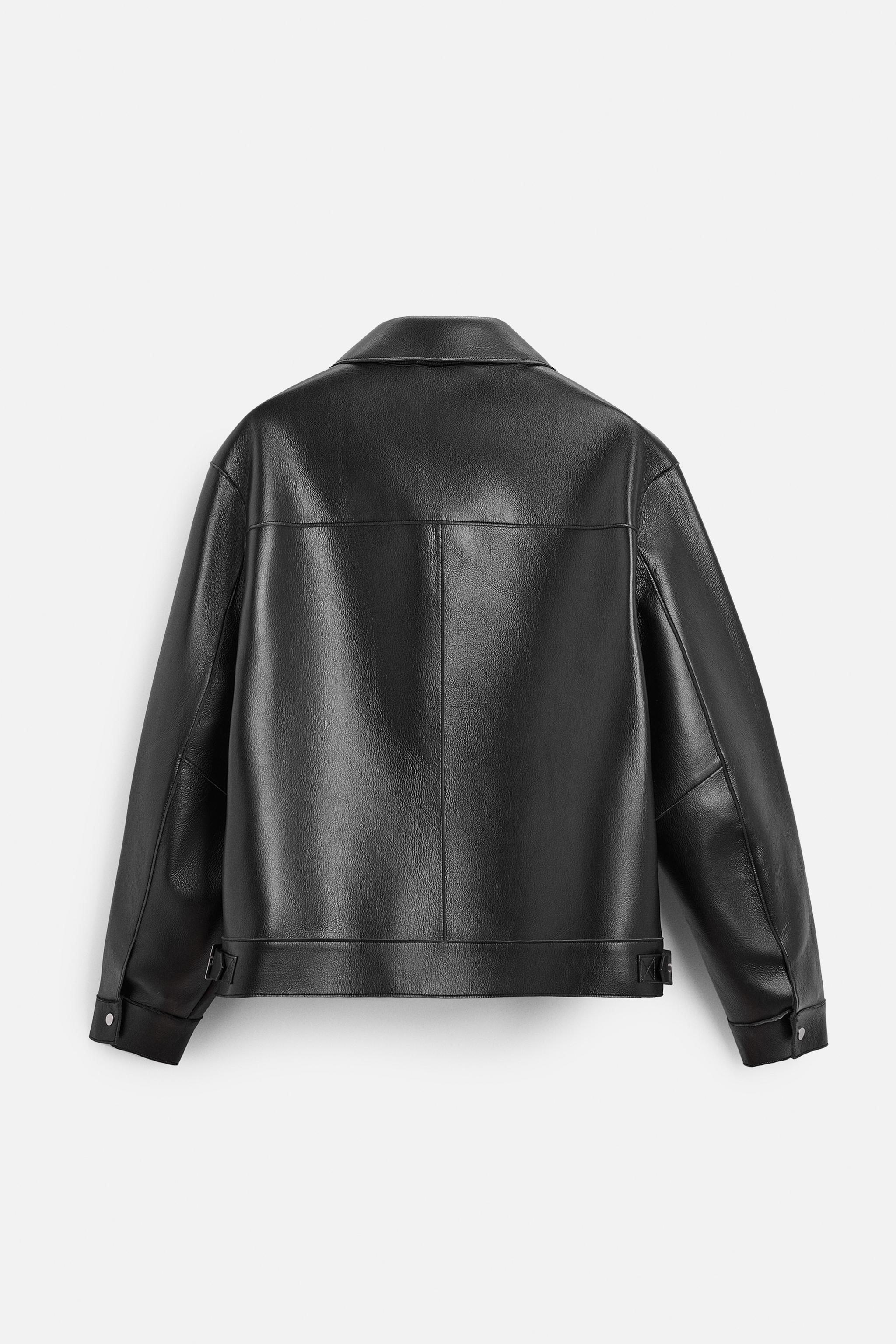 FAUX LEATHER BIKER JACKET